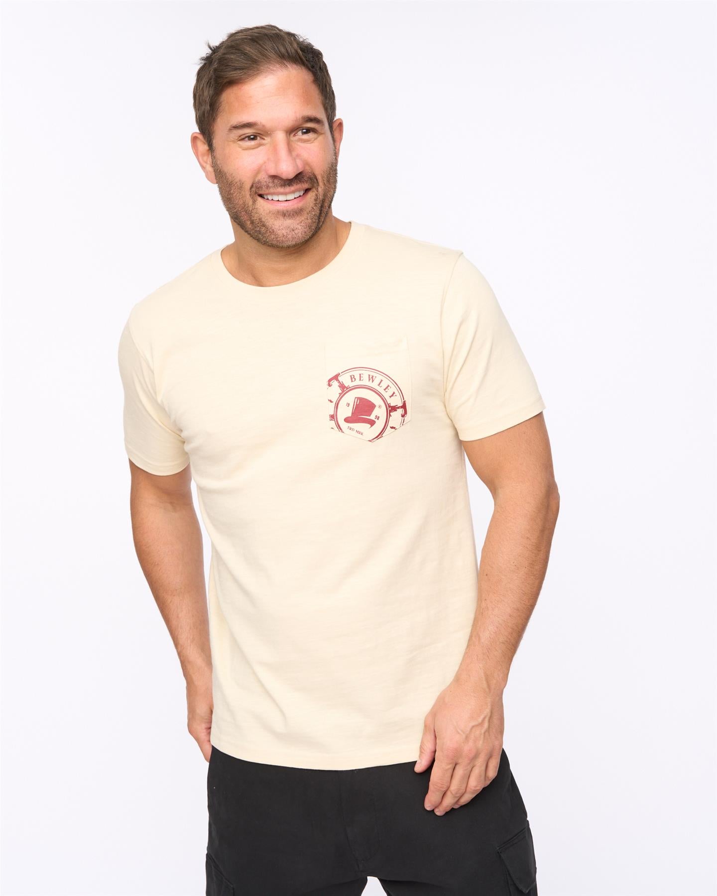 Mens Kinson T-Shirt Stone