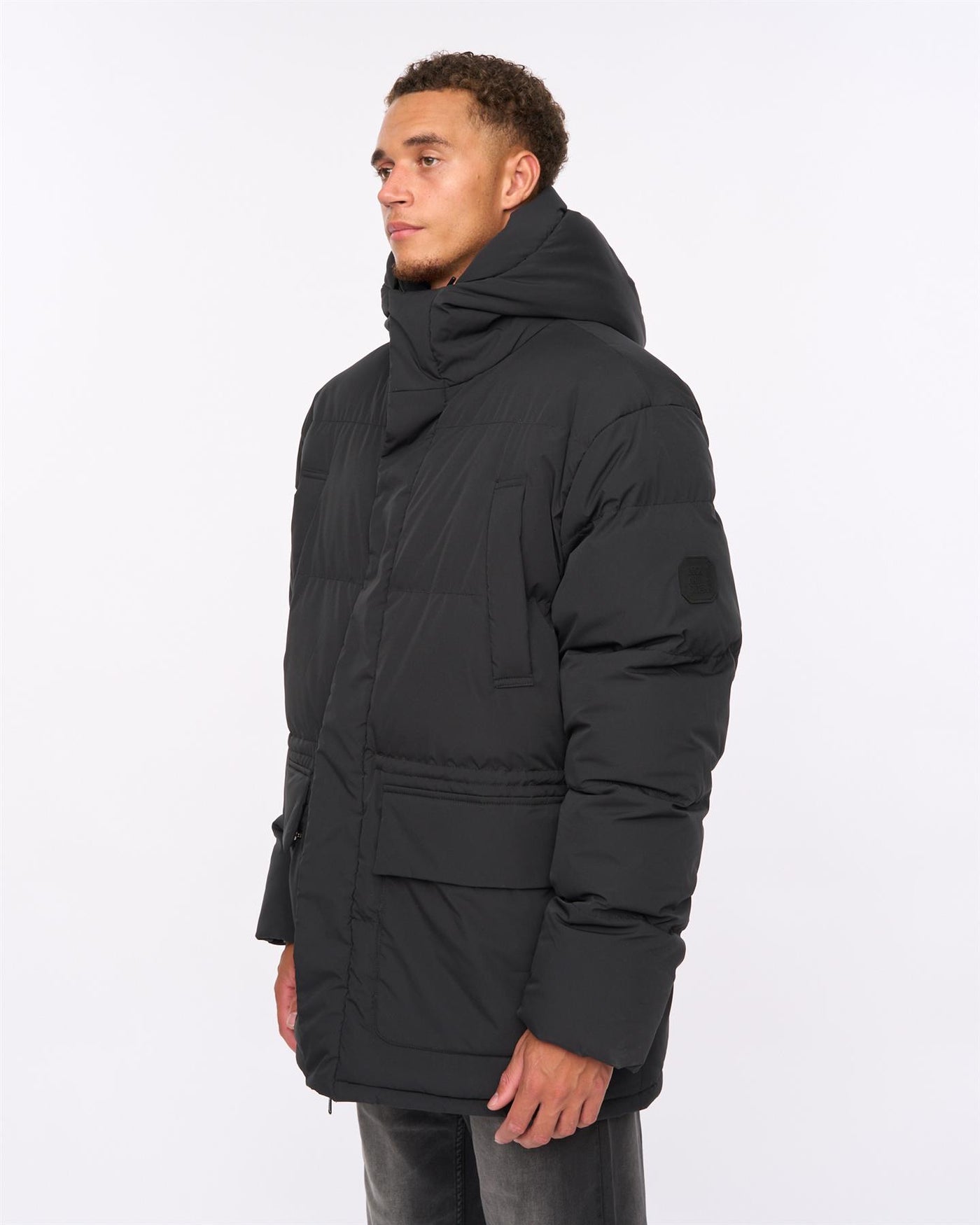 Mens Fletchley Puffer Jacket Black