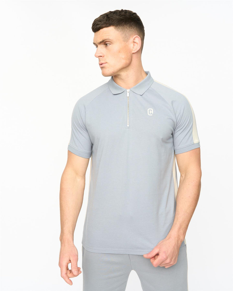 Mens Cresswill Polo Steel Blue