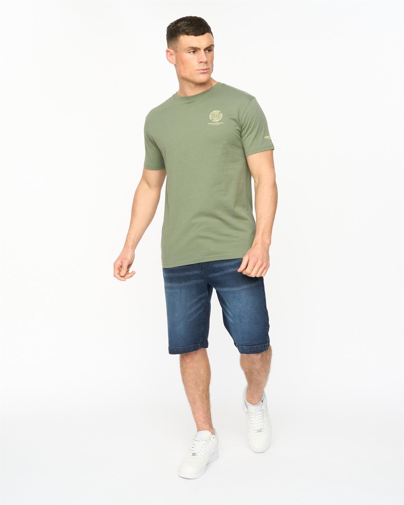 Mens Chittingtons T-Shirt Olive
