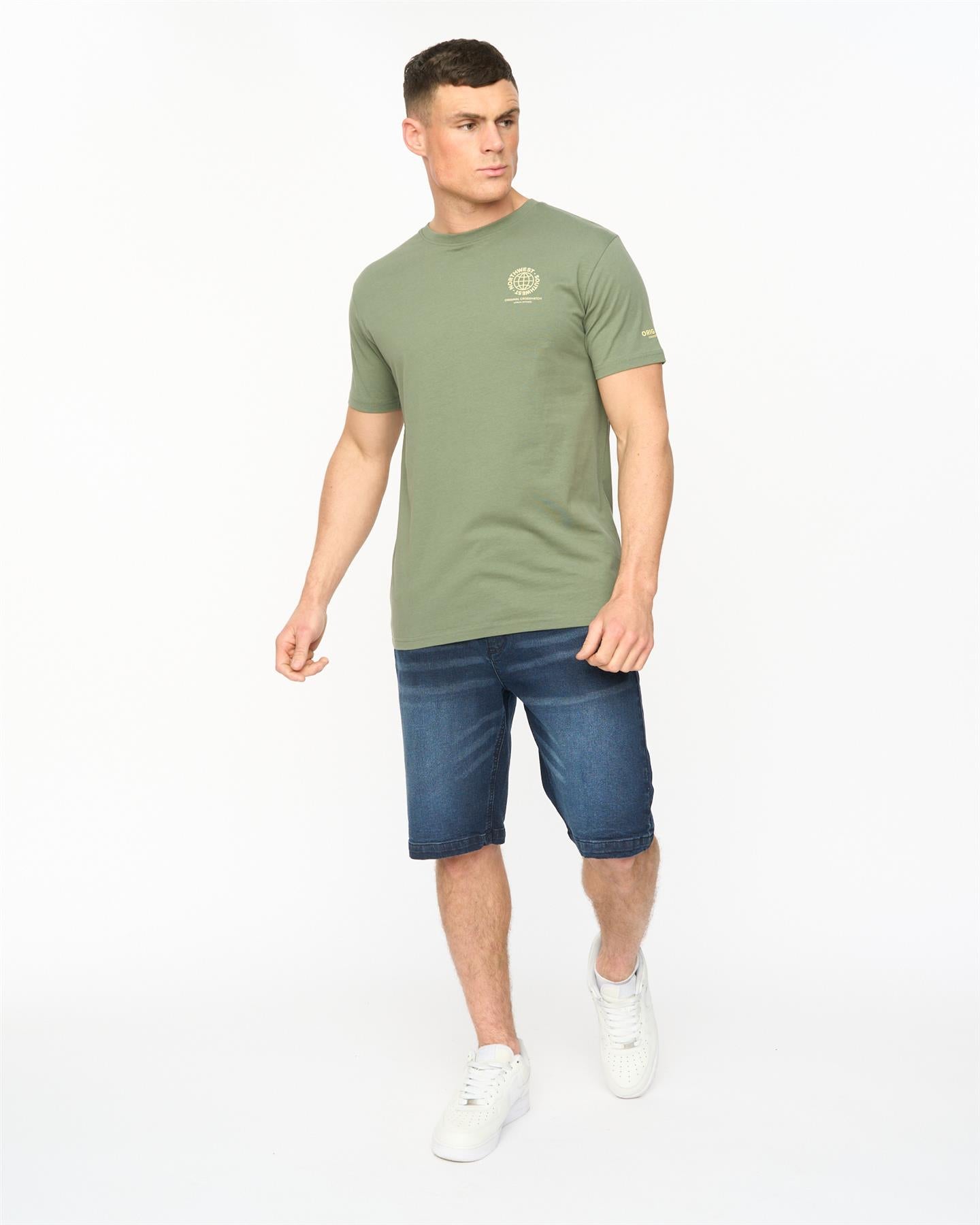 Mens Chittingtons T-Shirt Olive