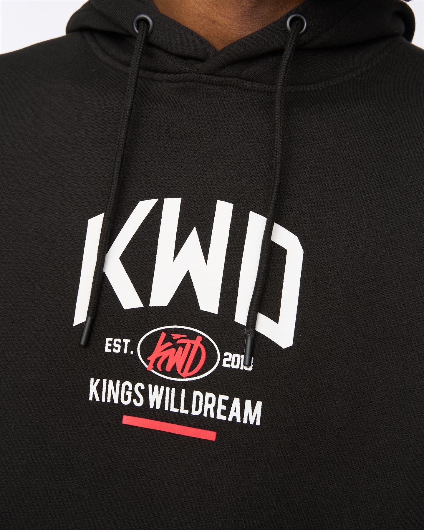 Mens Tattooed Hoodie Black