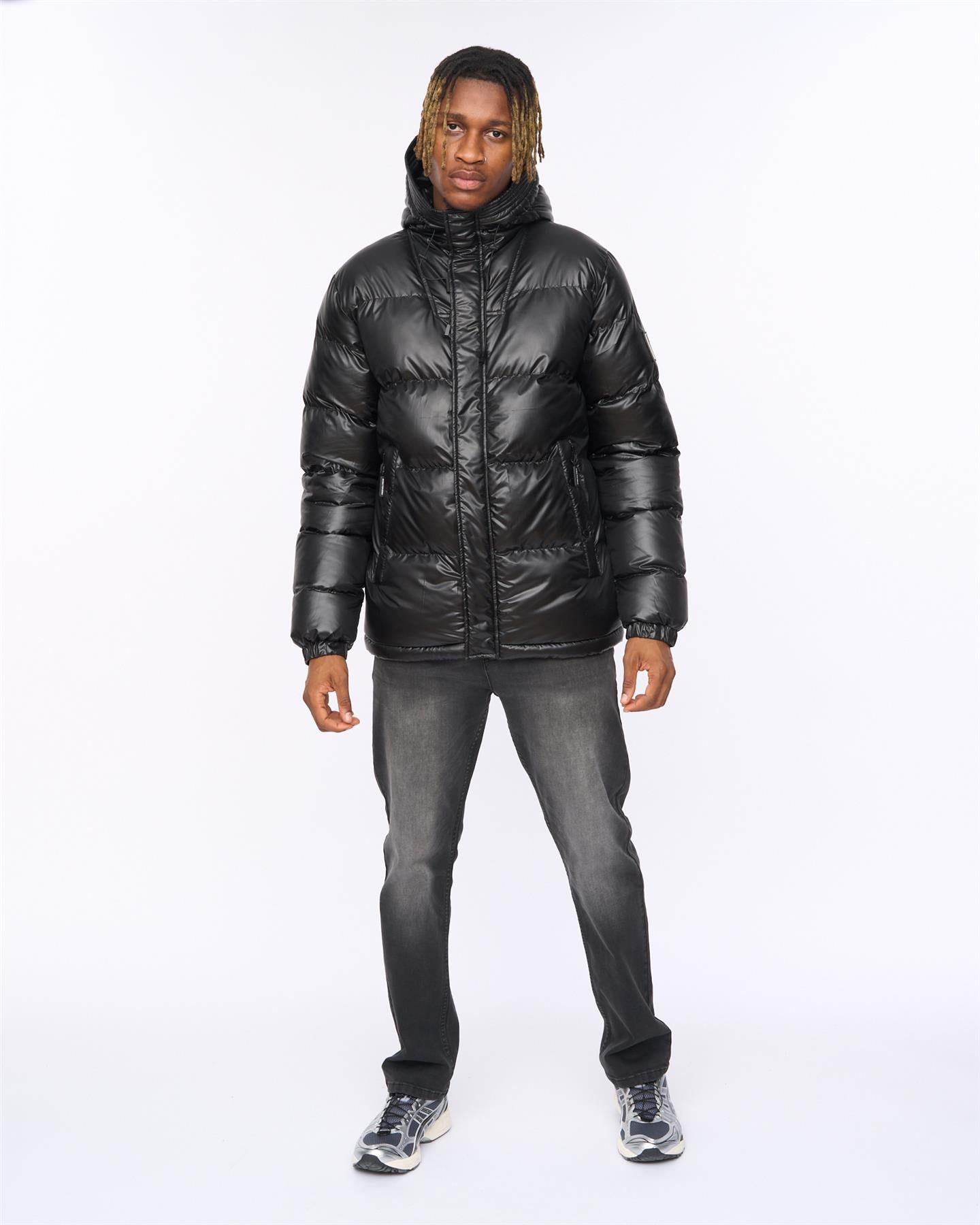 Mens Welcome Puffer Jacket Black