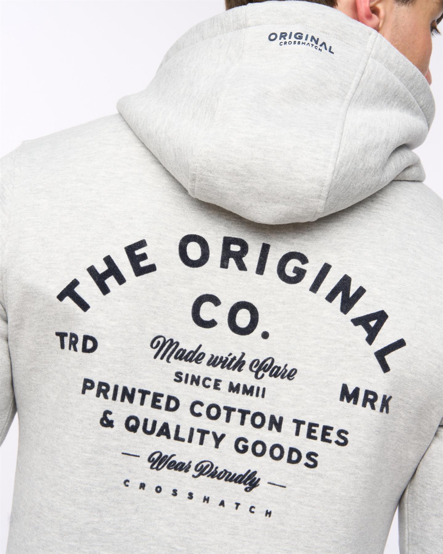 Mens Shoptown Hoodie Grey Marl