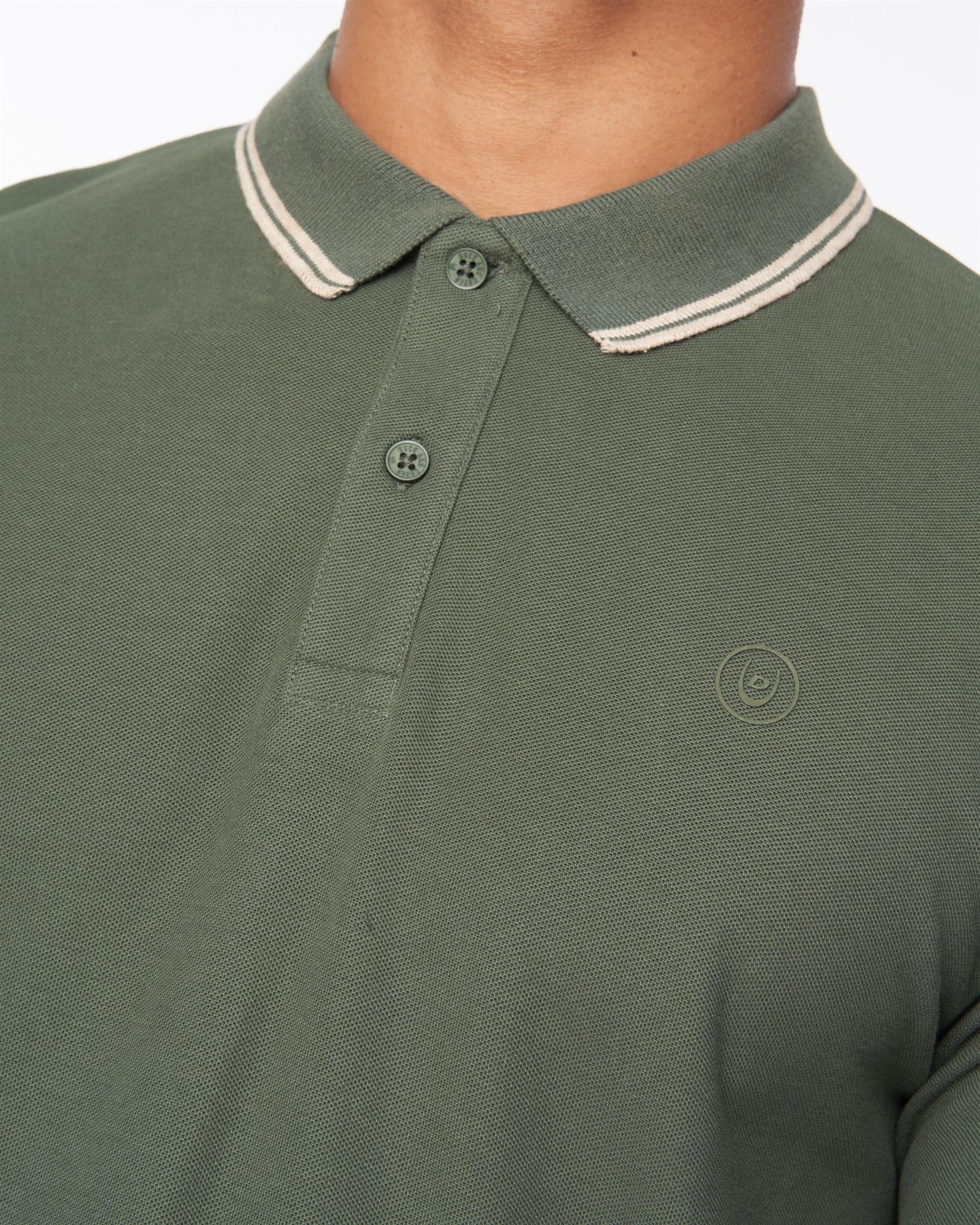 Mens Roxberry Long Sleeve Polo Forest Green
