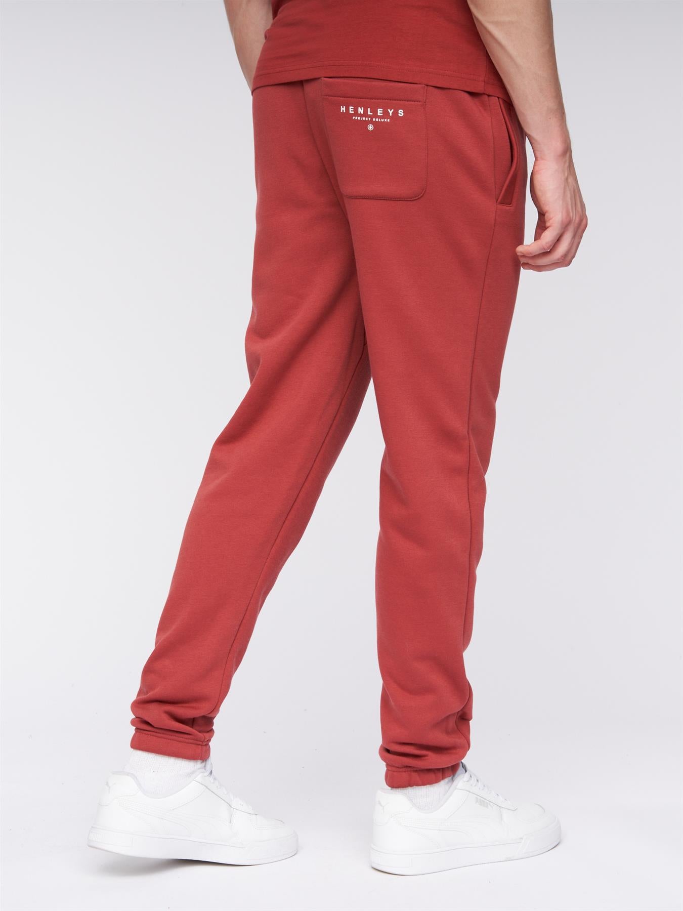 Mens Curveball Joggers Deep Red