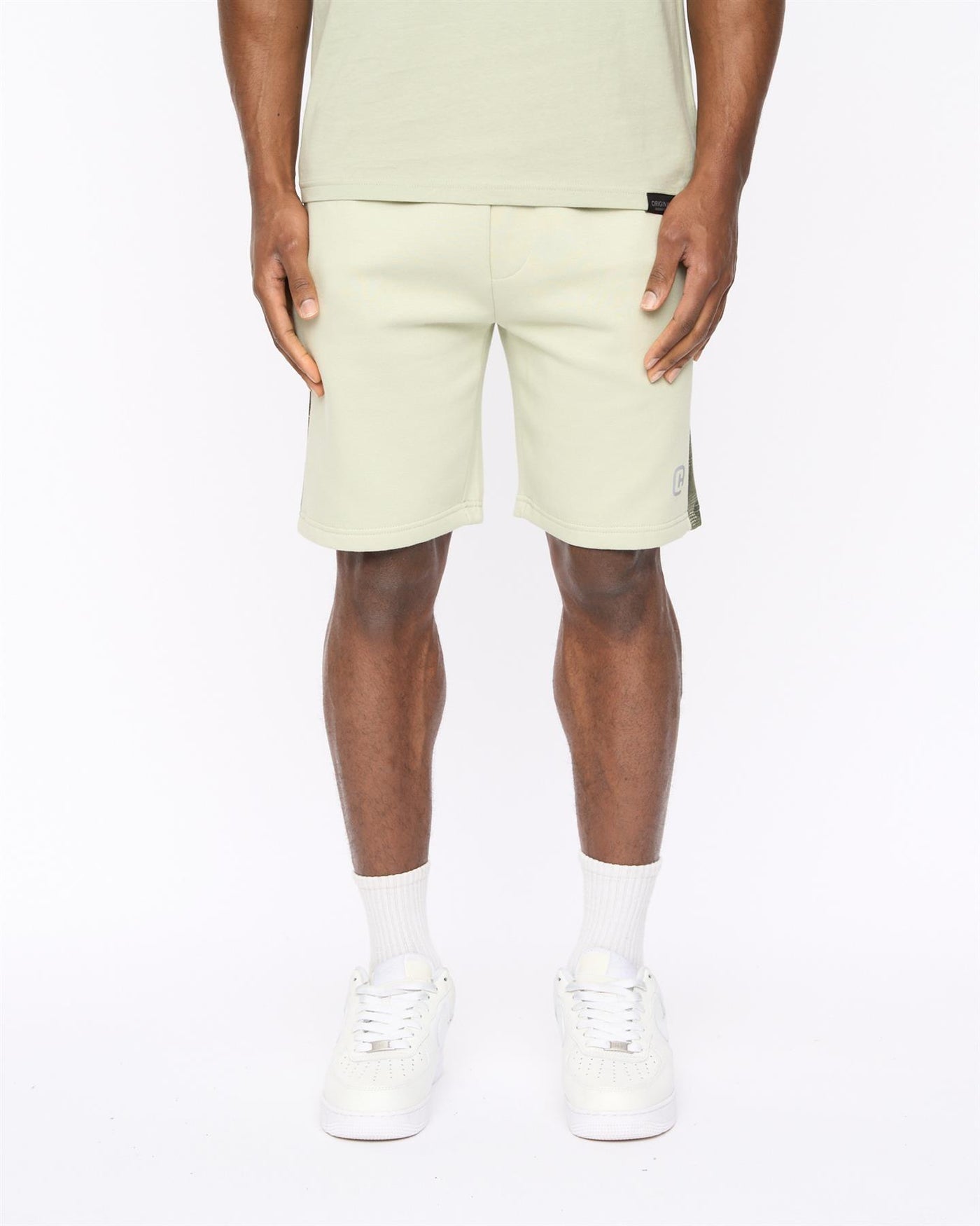 Mens Branton Jog Shorts Light Olive