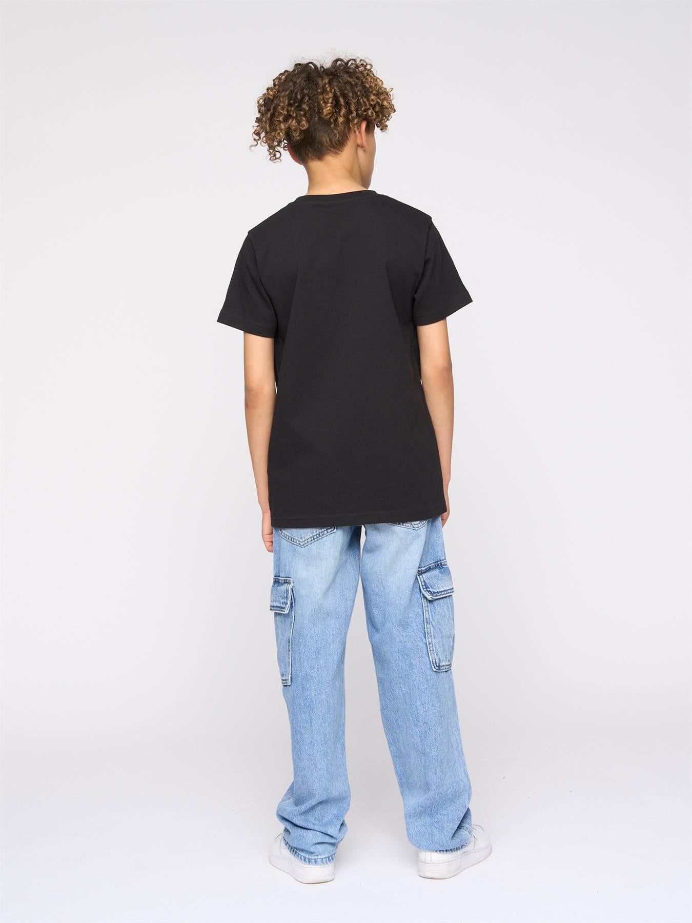 Kids Boys Mapped T-Shirt Black