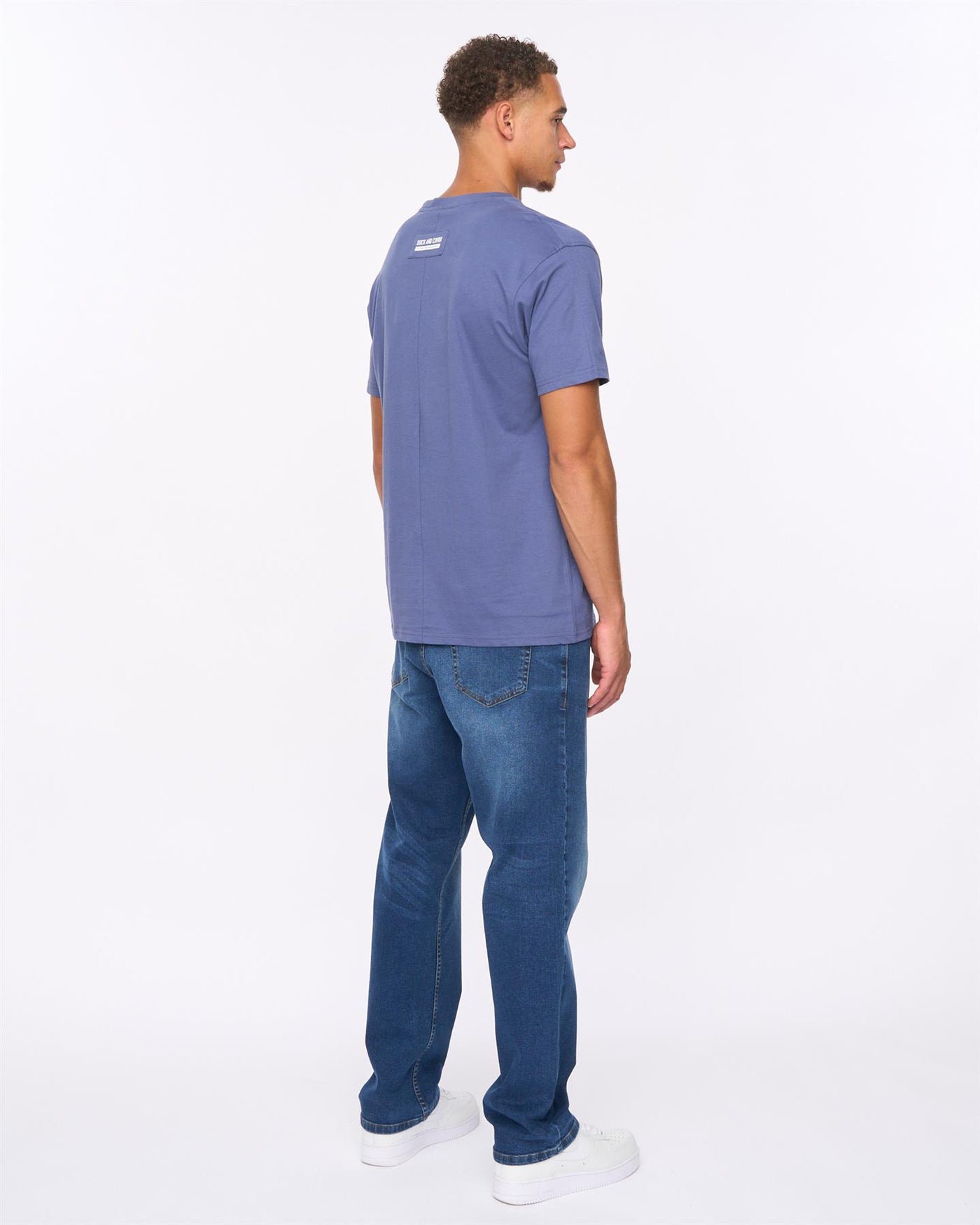 Mens Protonz T-Shirt Denim Blue