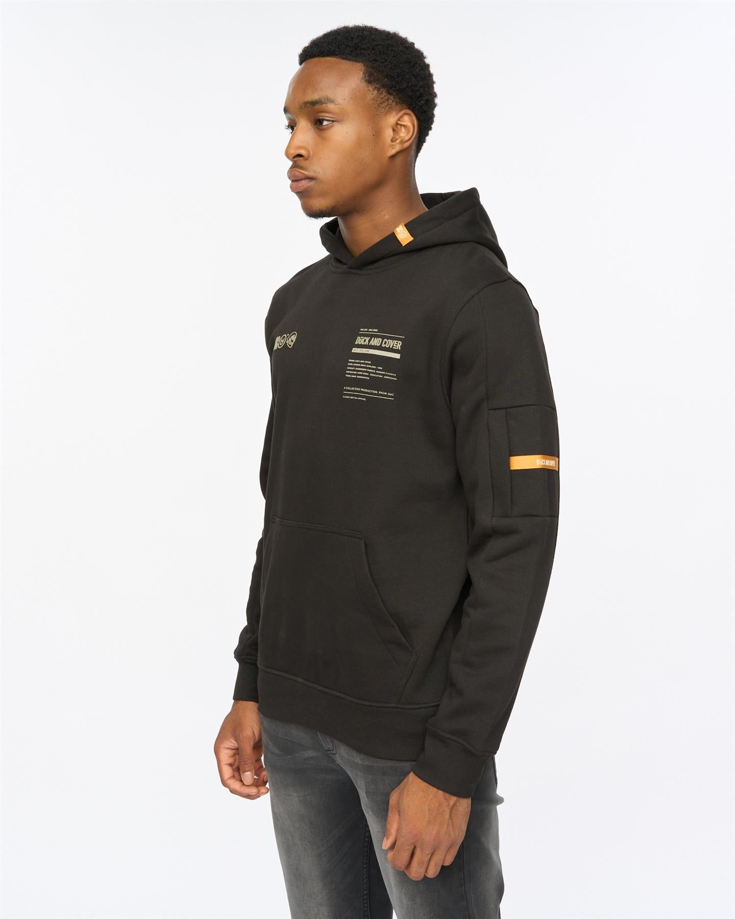 Mens Skullmatic Hoodie Black
