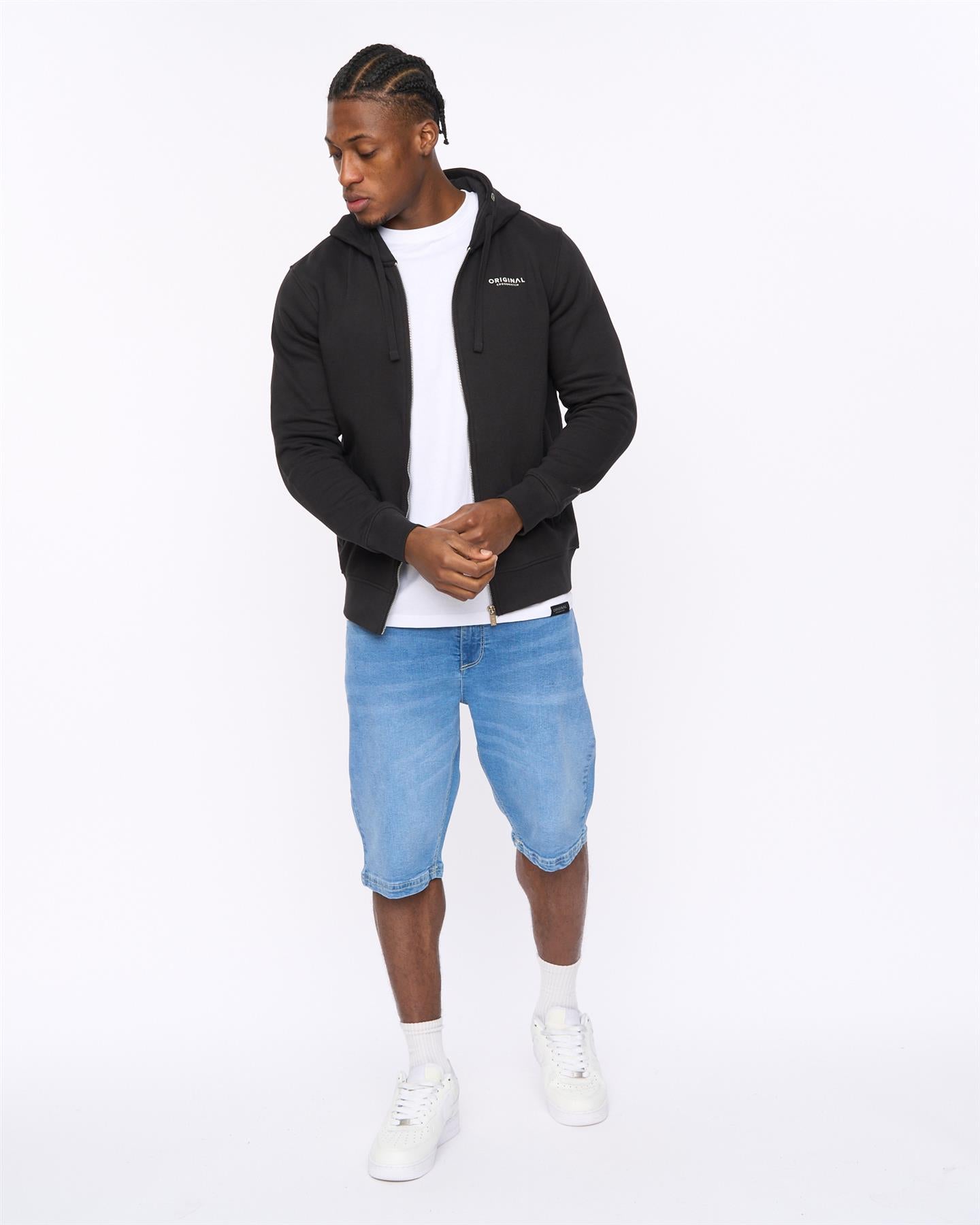 Mens Allmoor Zip Thru Hoodie Black