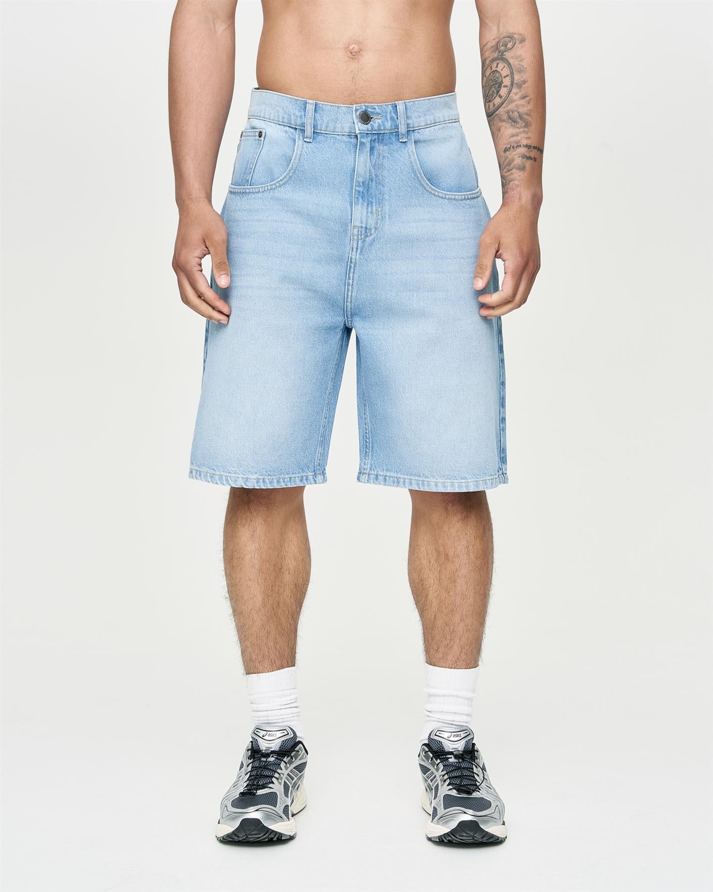 Mens Studio Dubl Jorts Light Wash