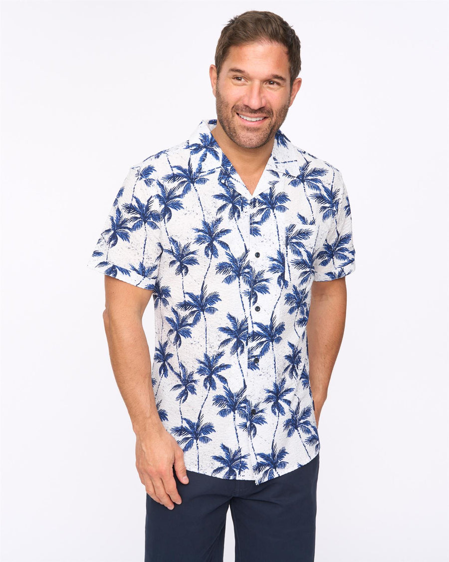 Mens Palmetto Short Sleeve Shirt White