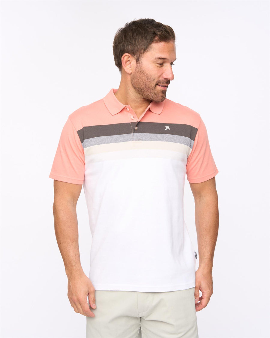 Mens Danson Polo Coral