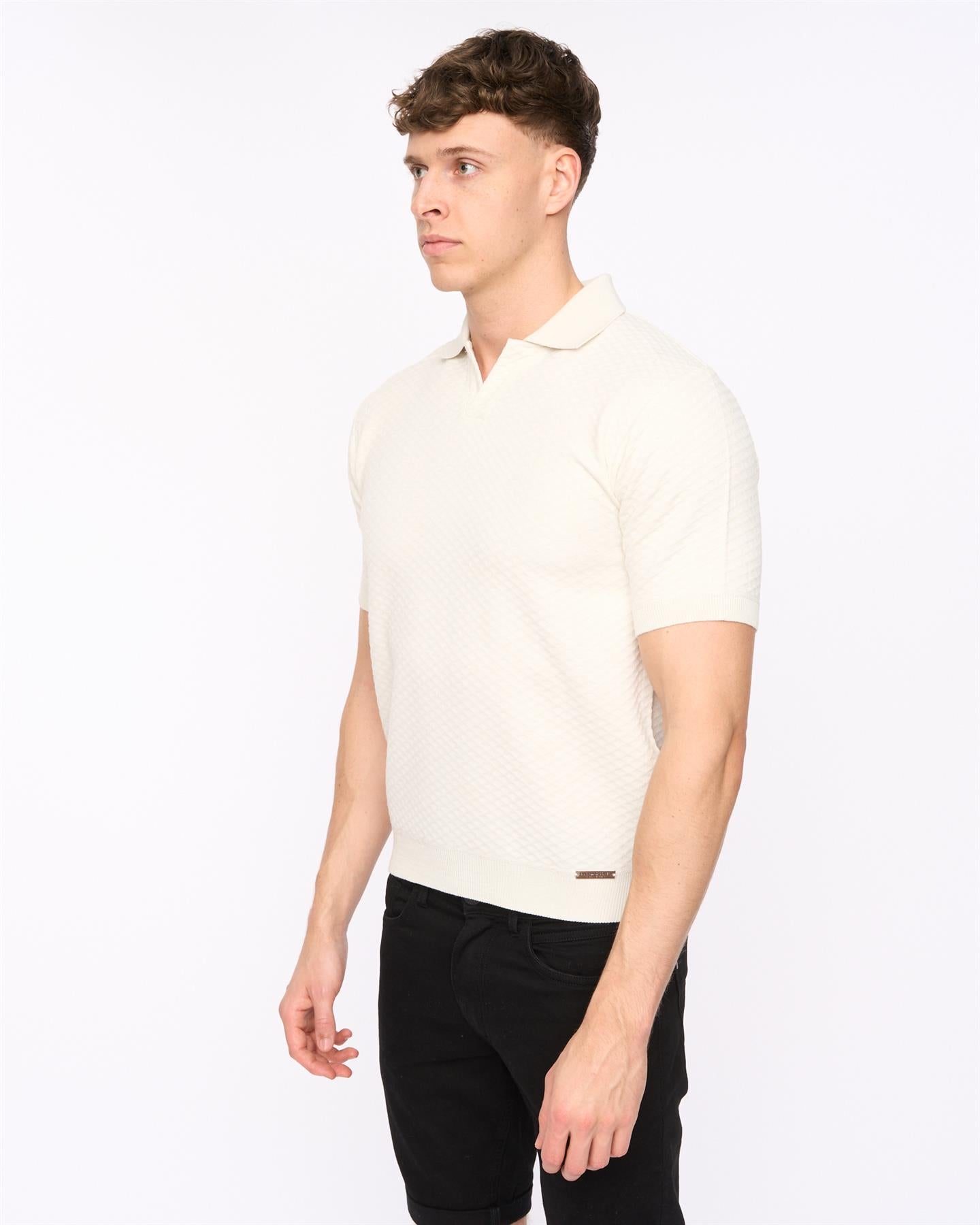 Mens Morwin Polo Light Stone