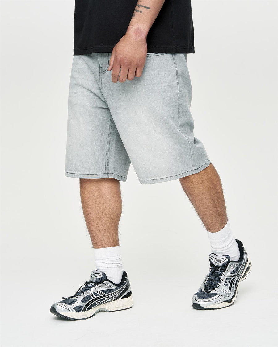 Mens Studio Dubl Jorts Light Grey Wash