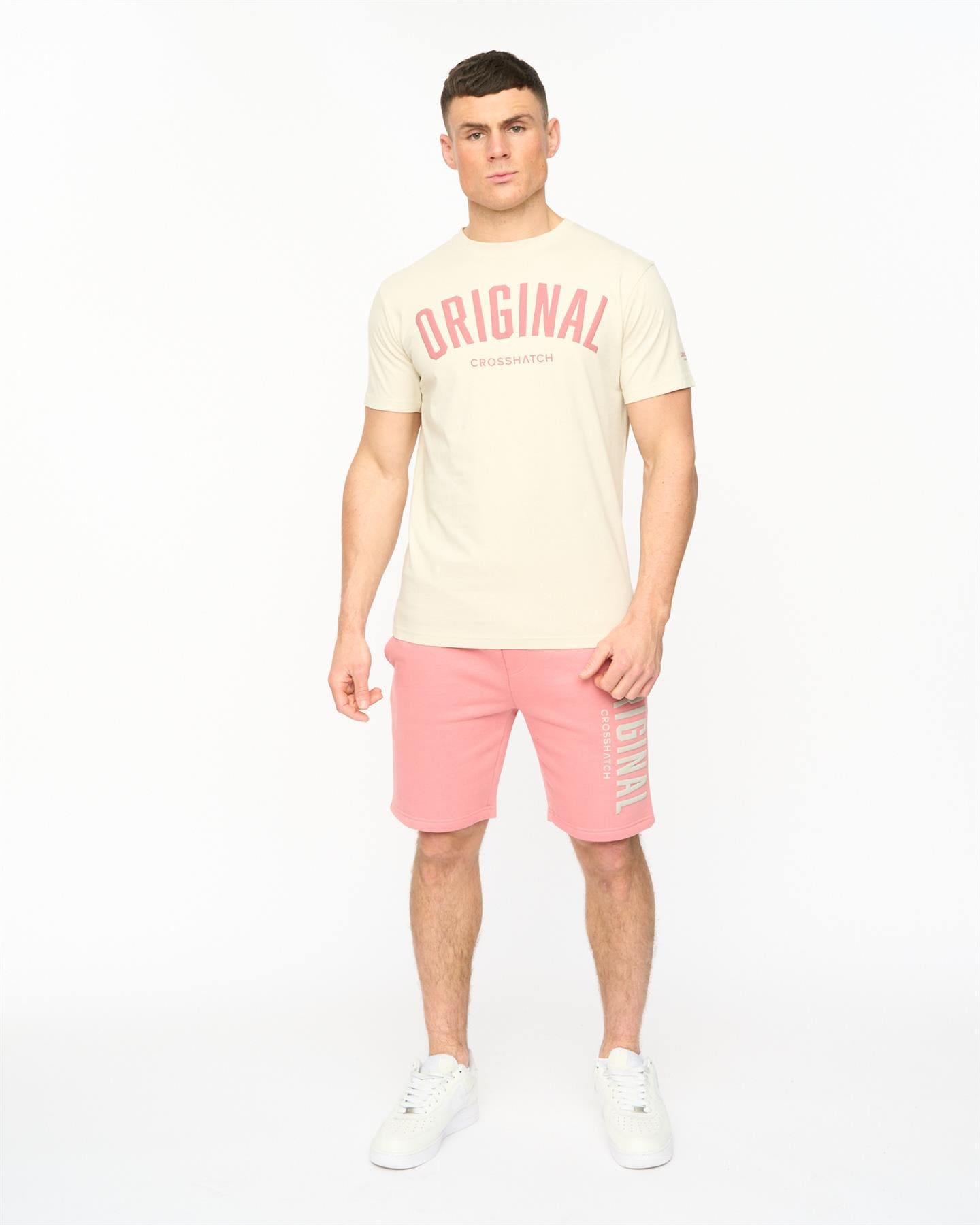 Mens Kensby Jog Shorts Pink