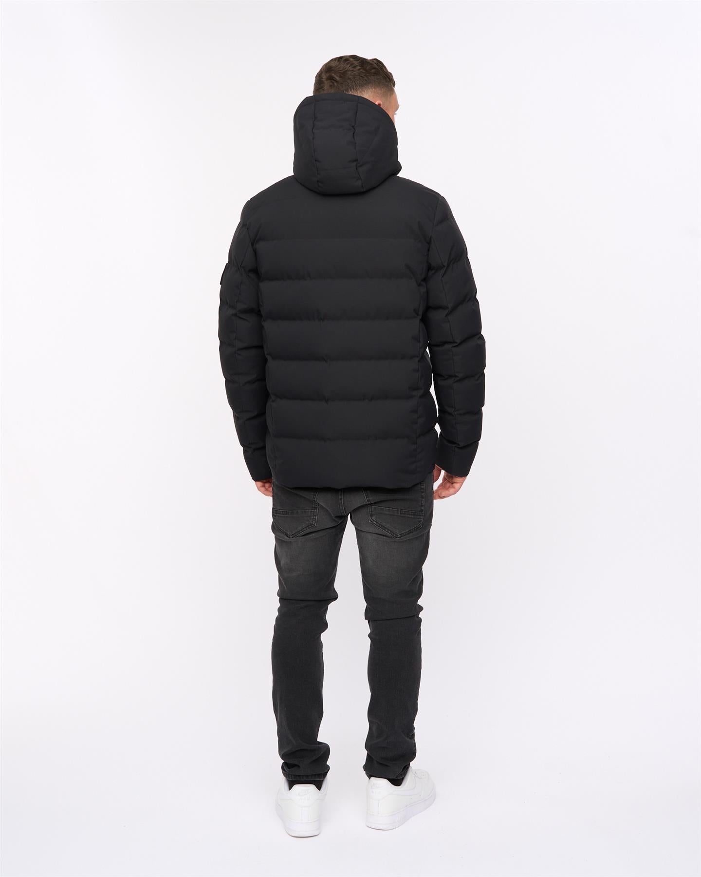 Mens Kampleys Embossed Jacket Black