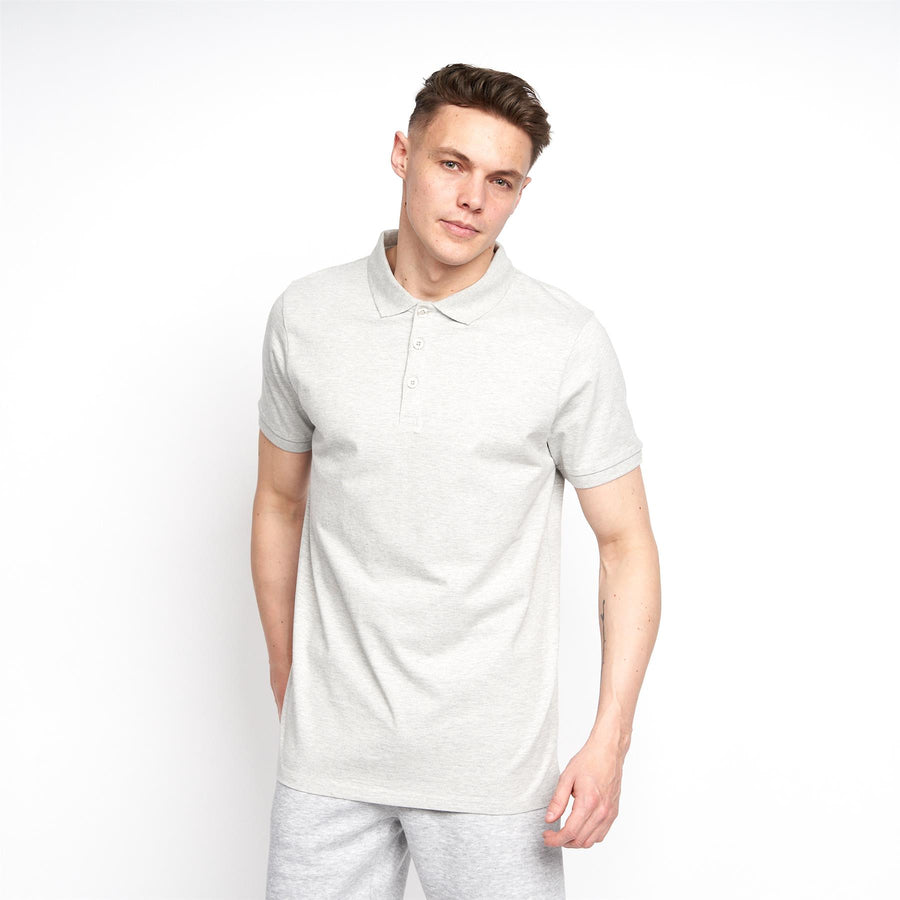 Mens Pritchard MVE Polo Grey Marl