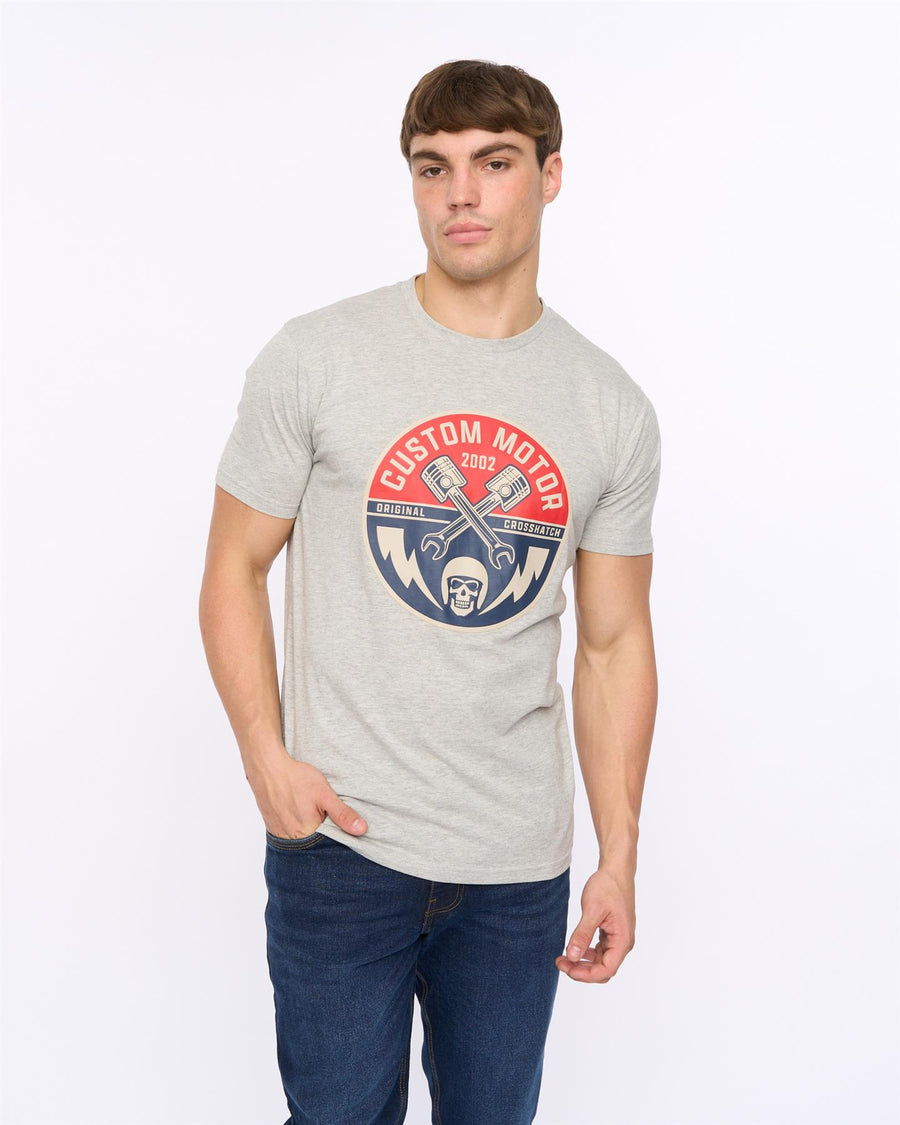 Mens Moules T-Shirt Grey Marl
