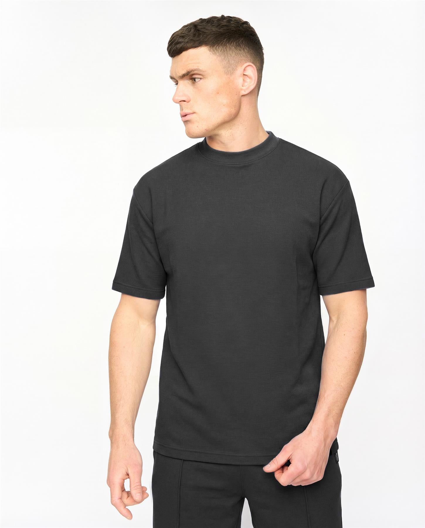 Mens Hartlay T-Shirt & Shorts Set Black