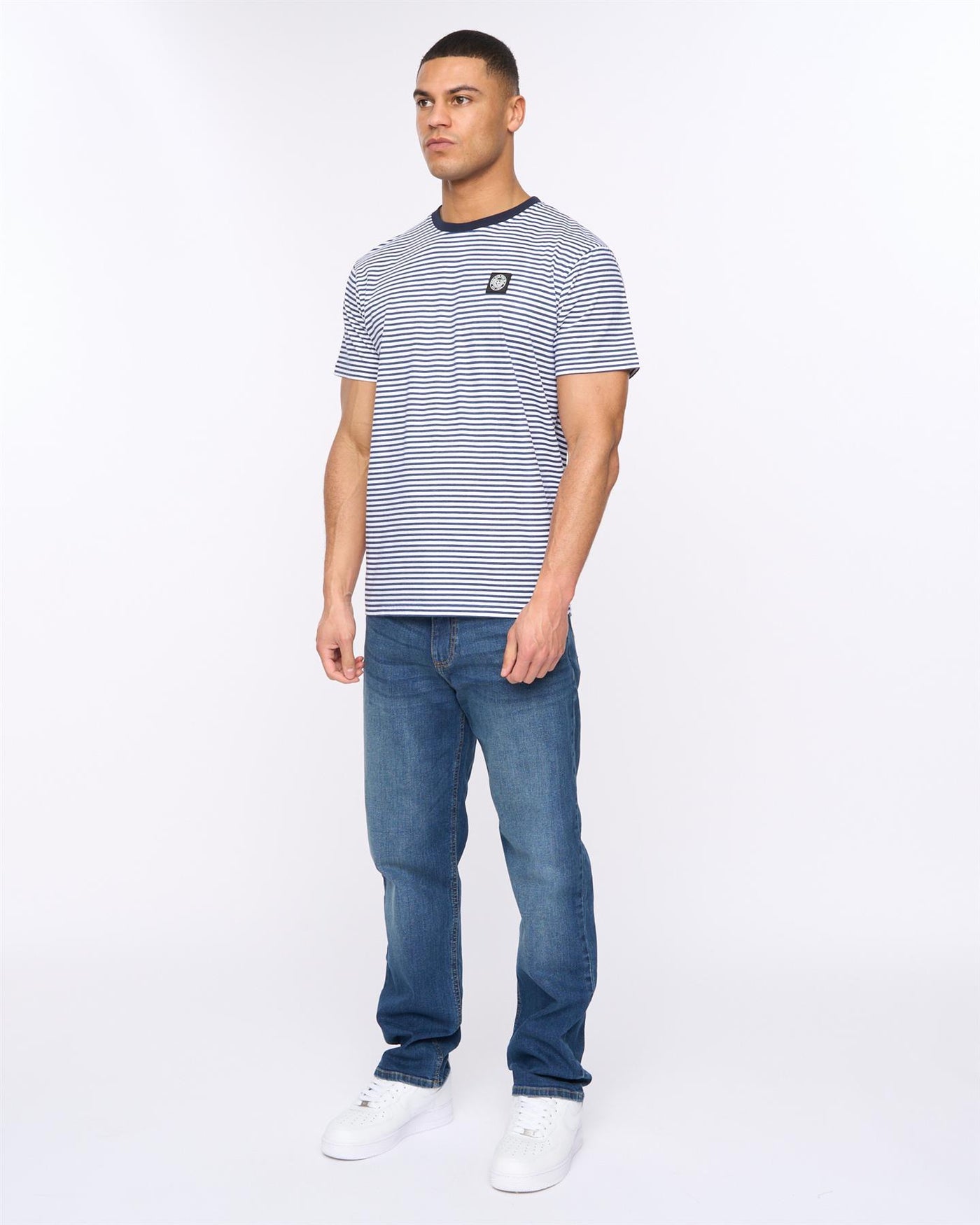 Mens Breeze Straight Fit Jeans Stone Wash