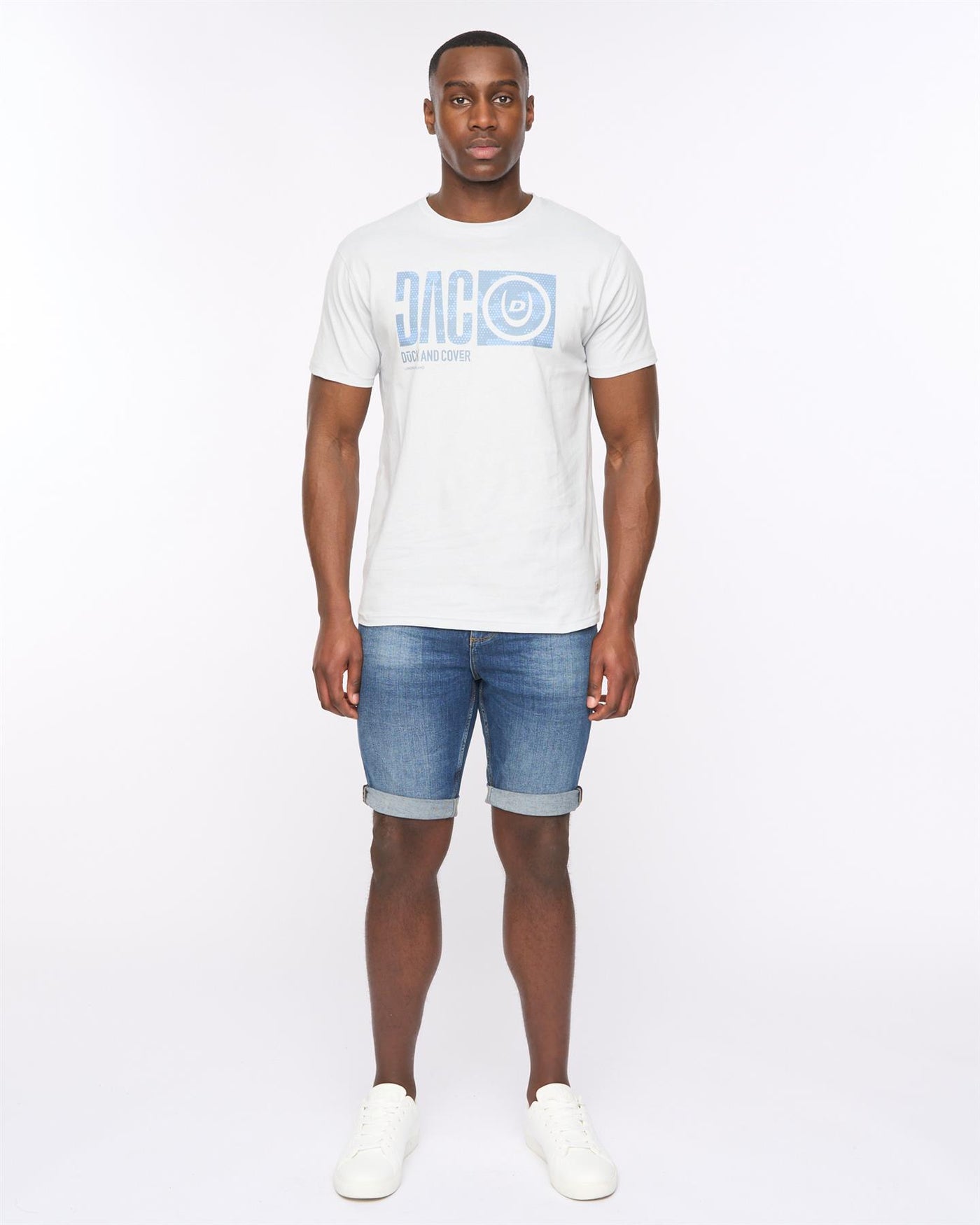 Mens Hexocamo T-Shirt Light Blue