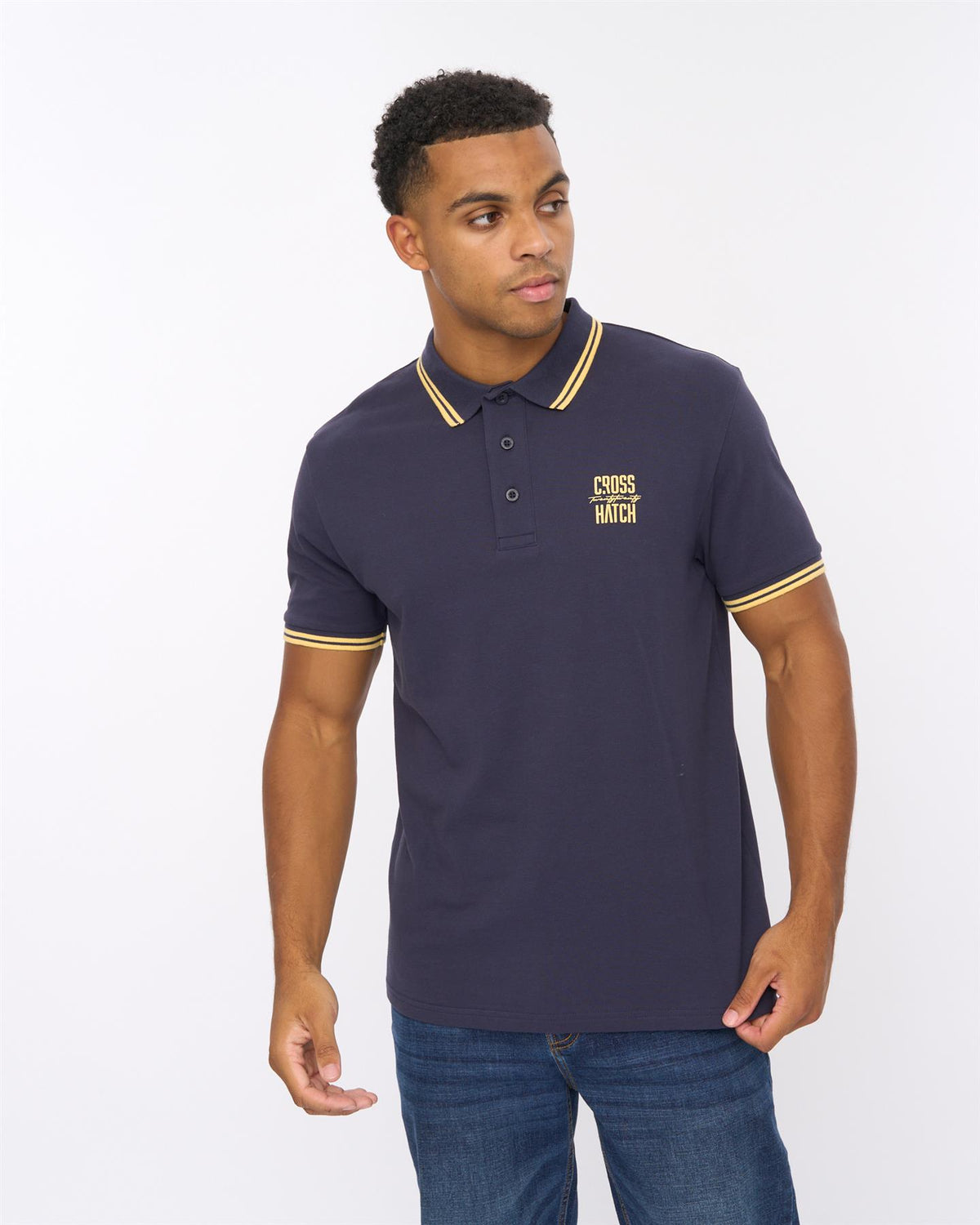 Mens Changra Polo Blue Night