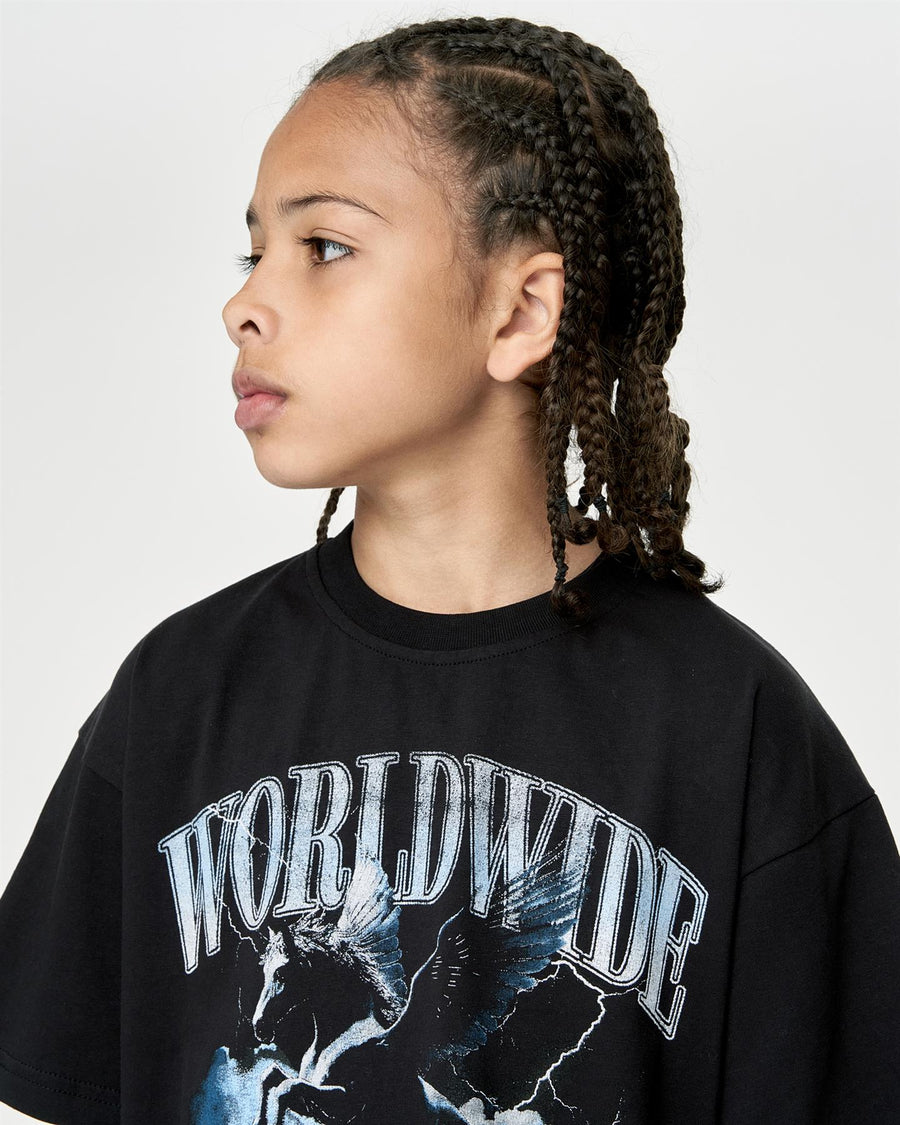 Kids Boys Studio Worldaround T-Shirt Black