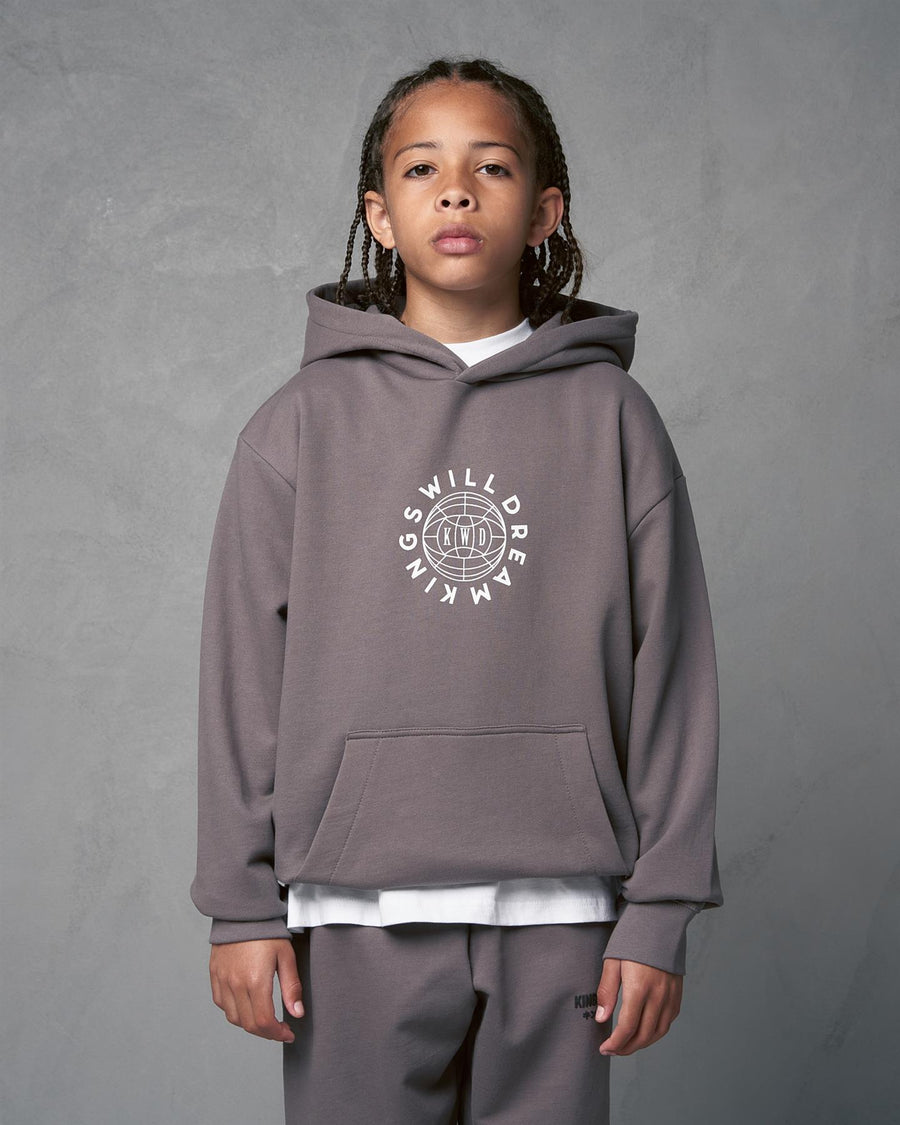 Kids Boys Studio Globalise Hoodie Grey