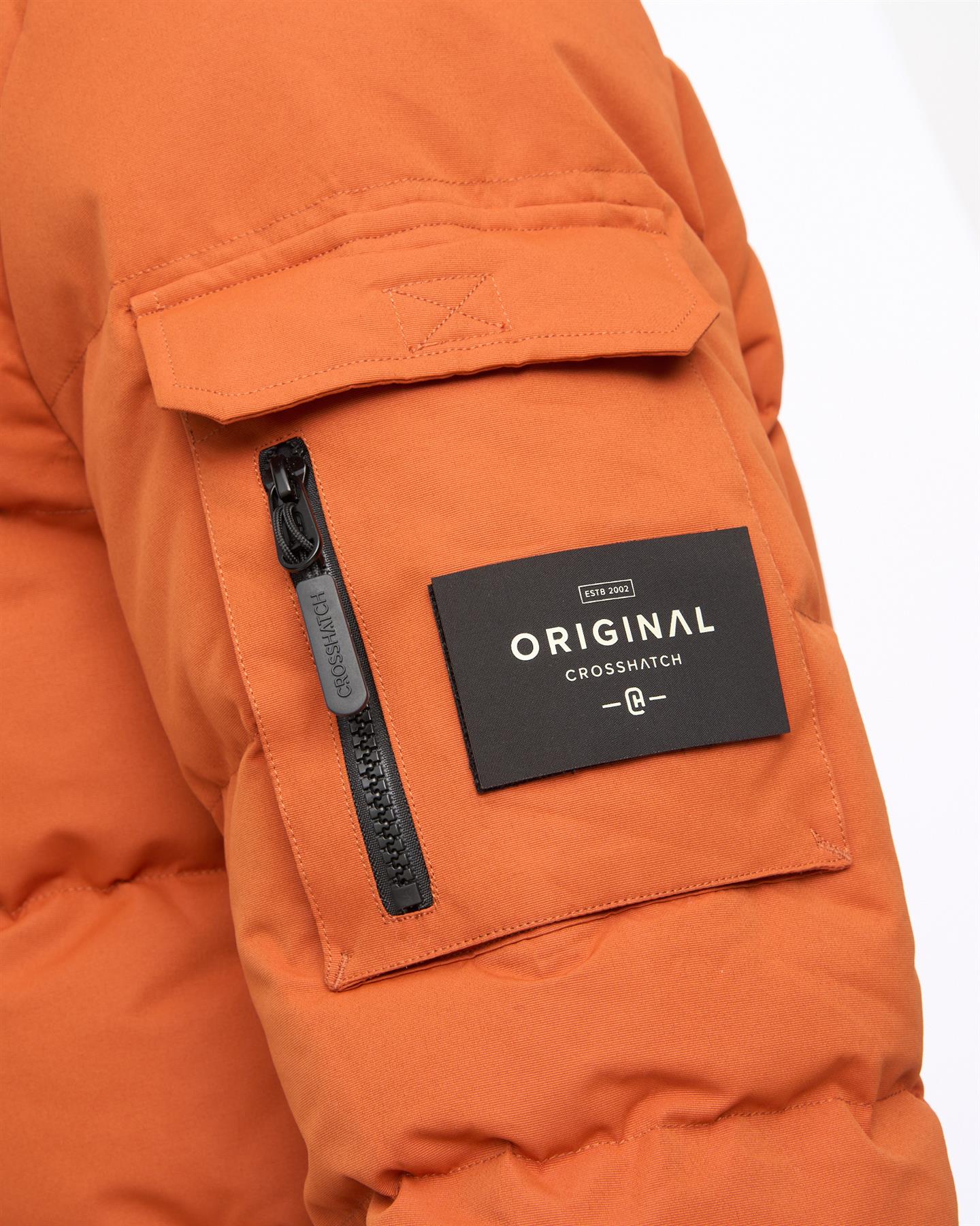 Mens Milwaka Long MVE Jacket Burnt Orange