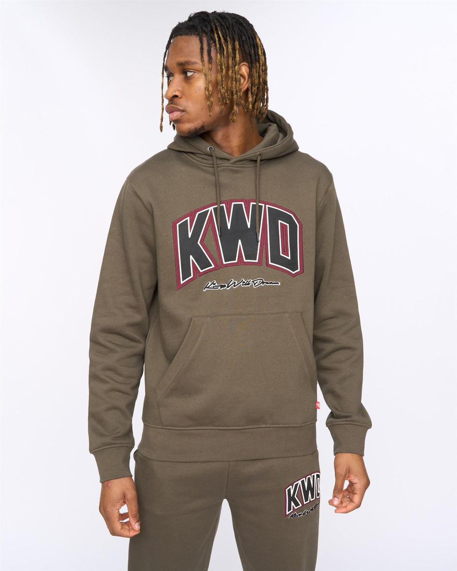 Mens Kingdome Hoodie Olive