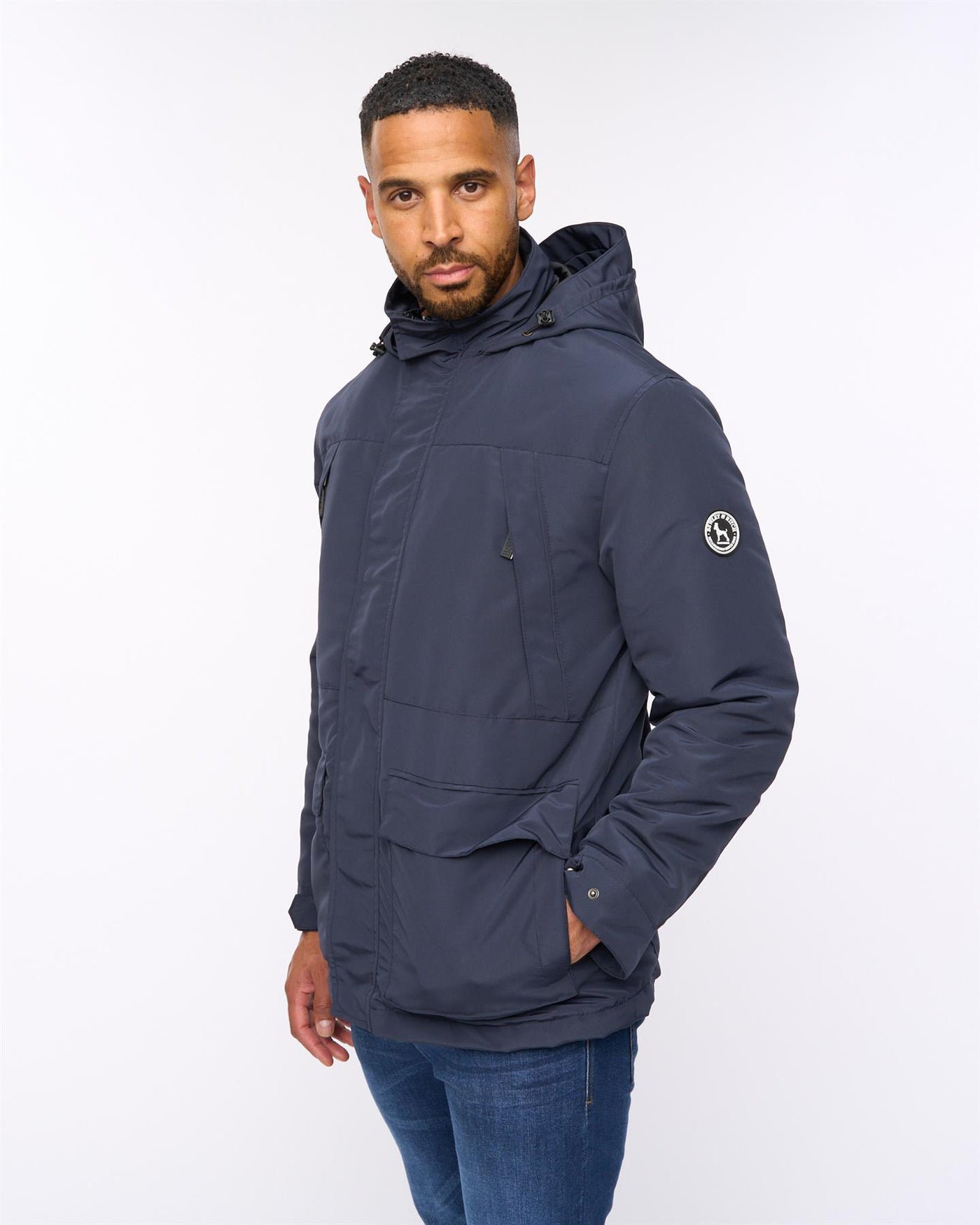 Mens  Winward Double Collar Jacket Navy