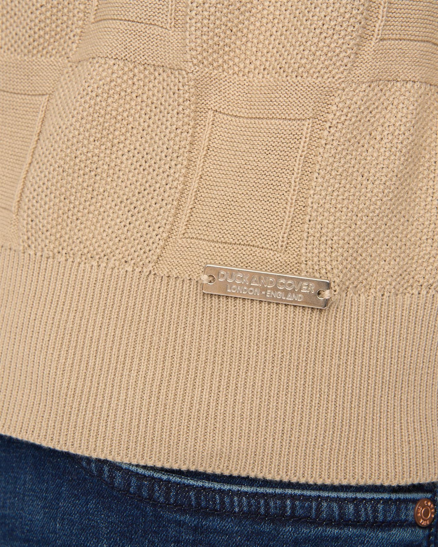 Mens Littleton Knit T-Shirt Light Stone