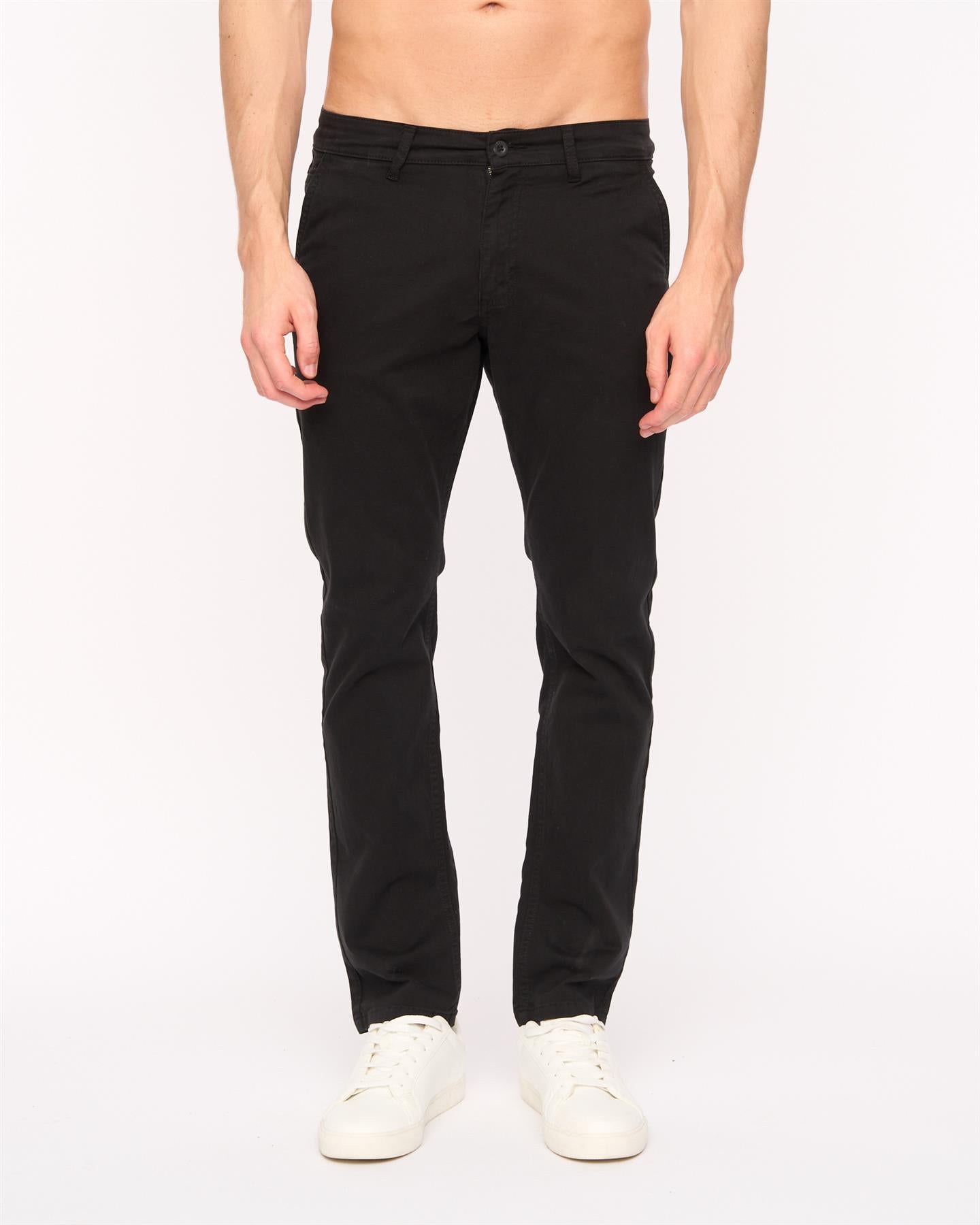 Mens Moretor Chinos Black