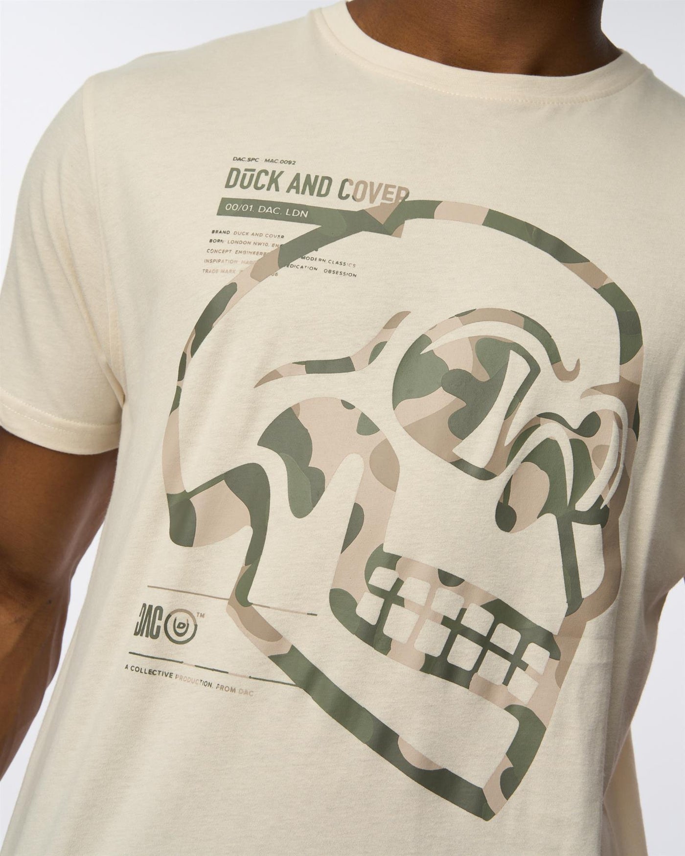 Mens Skullmatic T-Shirt Off White