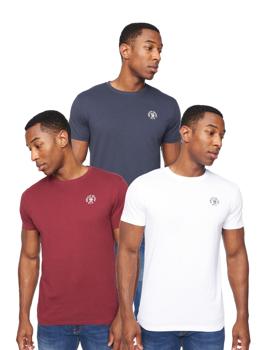 Mens Calyer T-Shirt 3pk Assorted