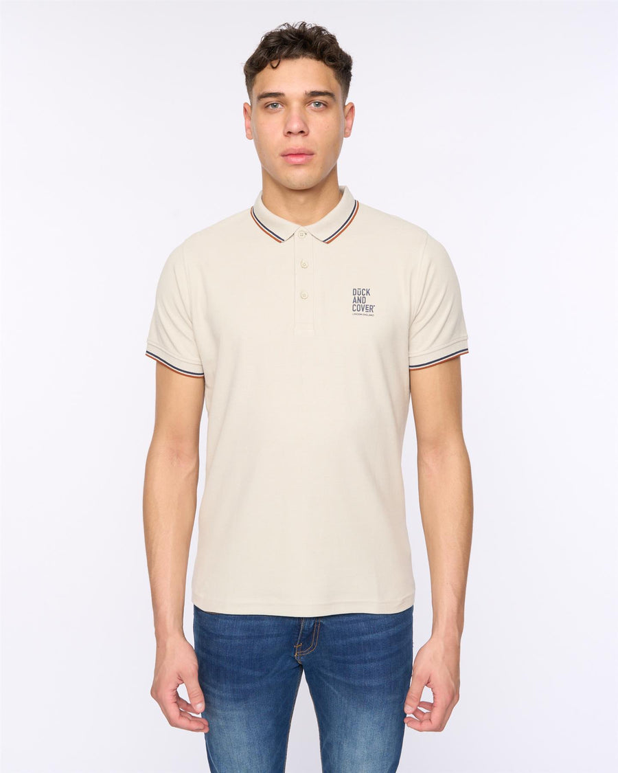 Mens Melports Polo Off White