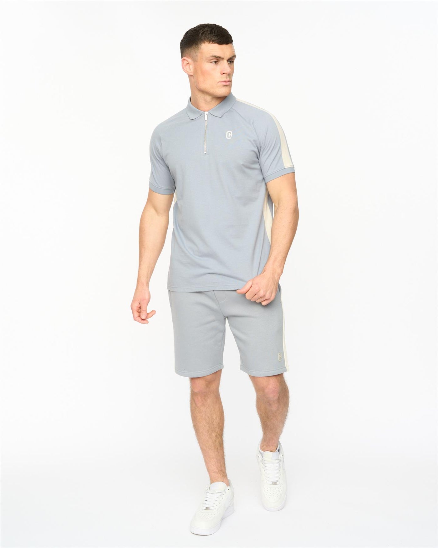 Mens Cresswill Polo Steel Blue