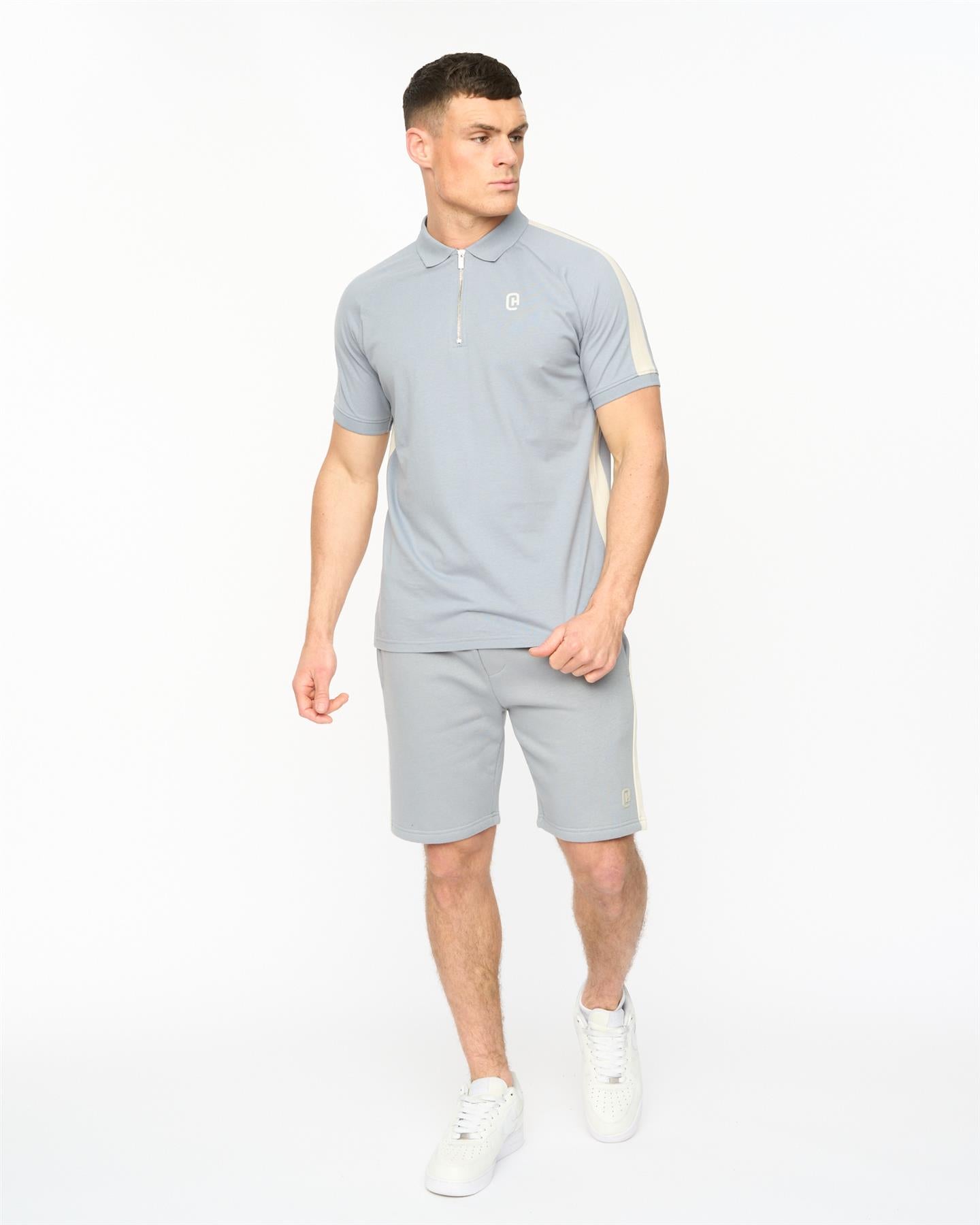 Mens Cresswill Polo Steel Blue