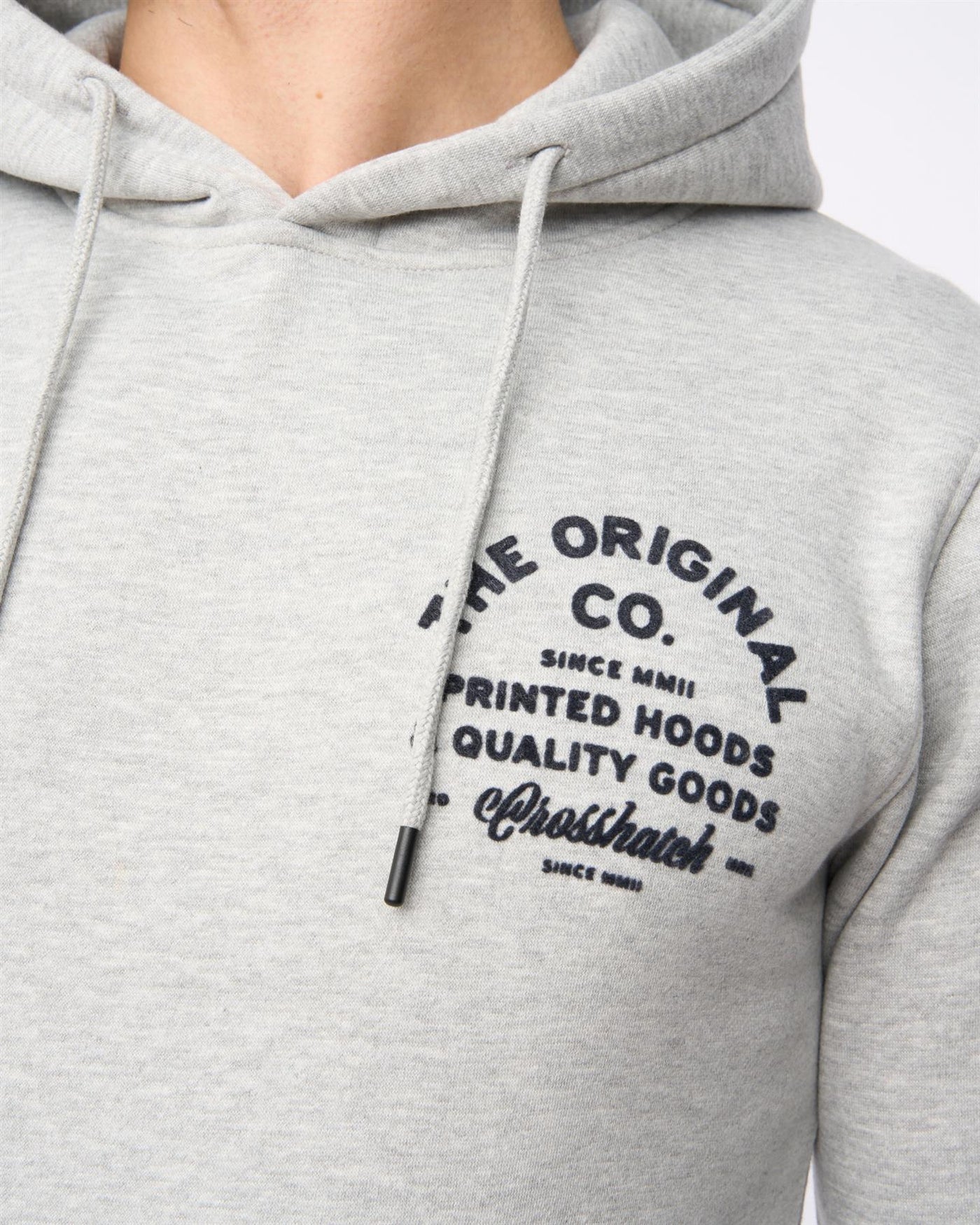 Mens Shoptown Hoodie Grey Marl