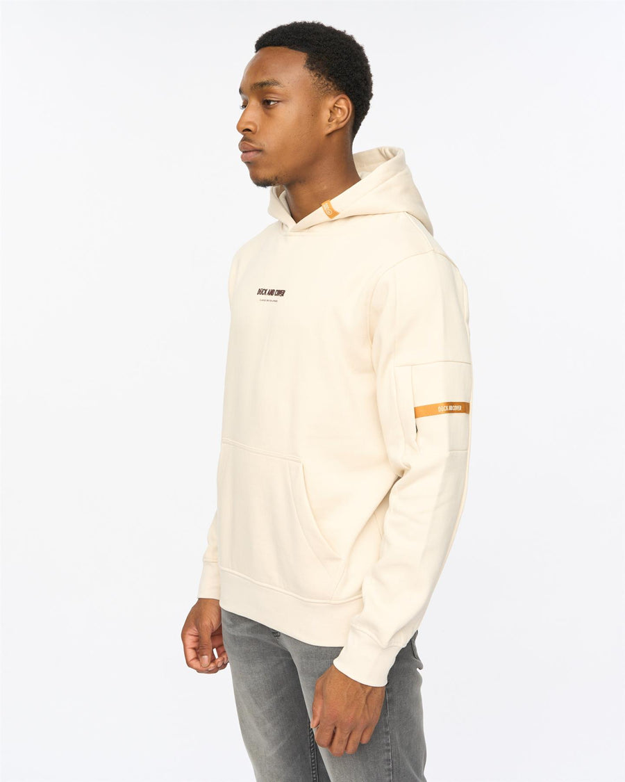 Mens Brammers V2 Hoodie Off White