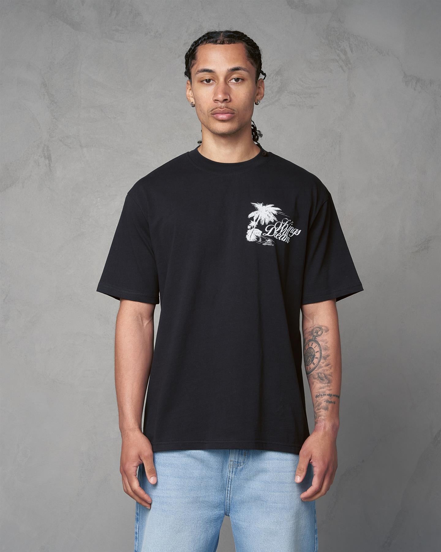 Mens Studio Hotel Tropicana T-Shirt Black