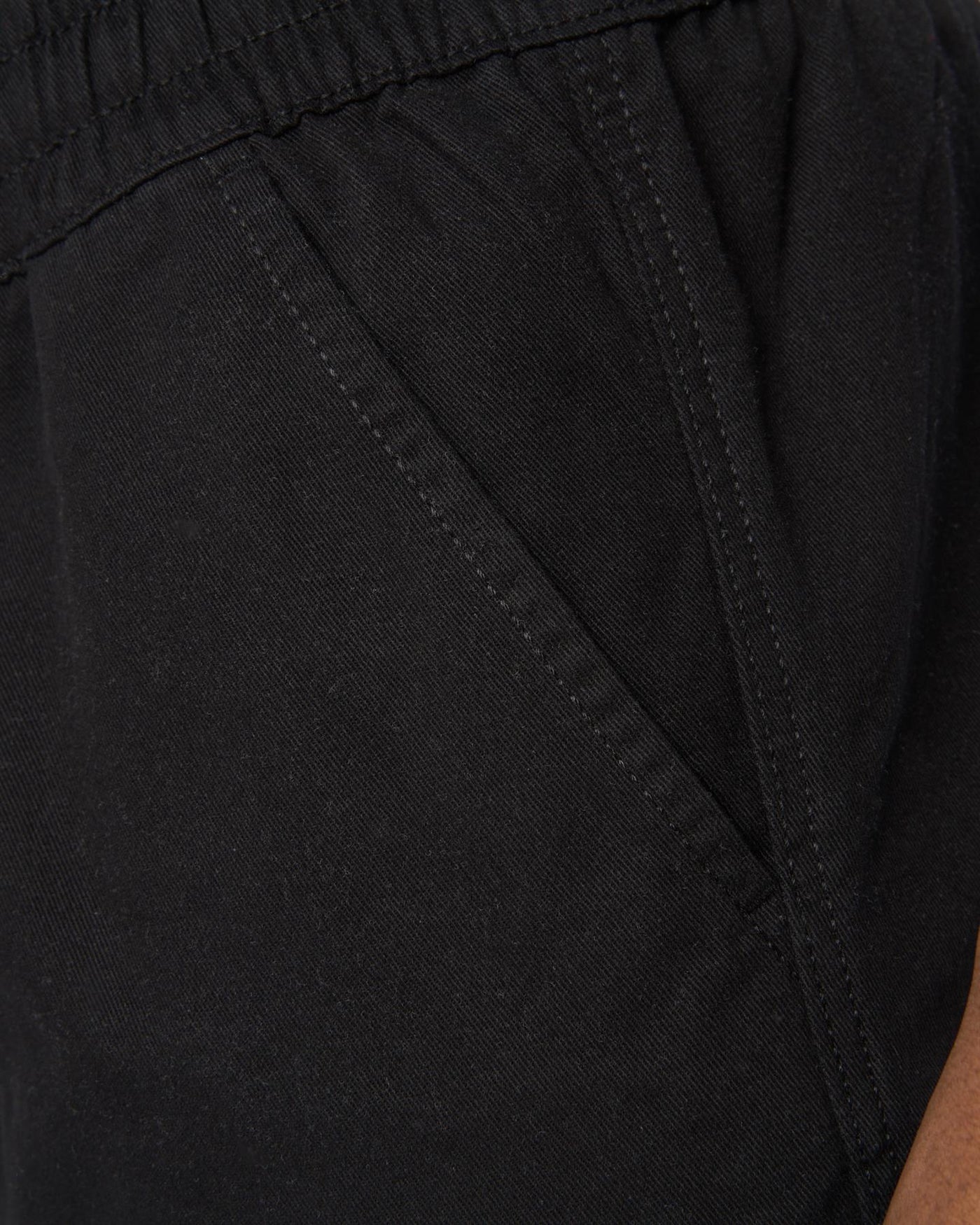 Mens Blansmoore Elastic Waist Shorts Black