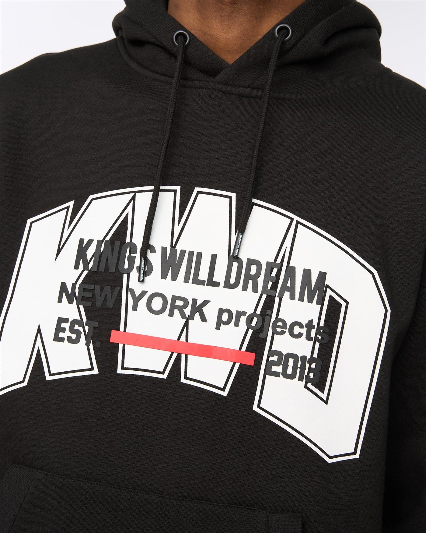 Mens Typeover Hoodie Black