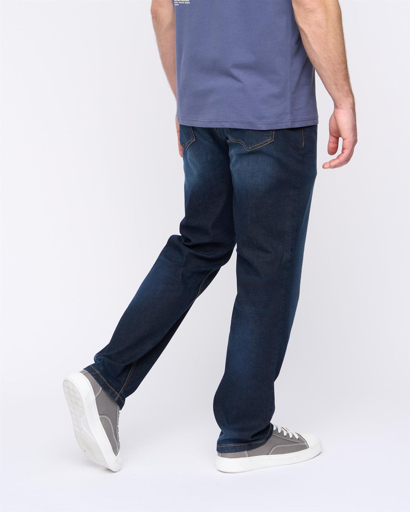 Mens Rushawn Relaxed Fit Jeans Dark Wash