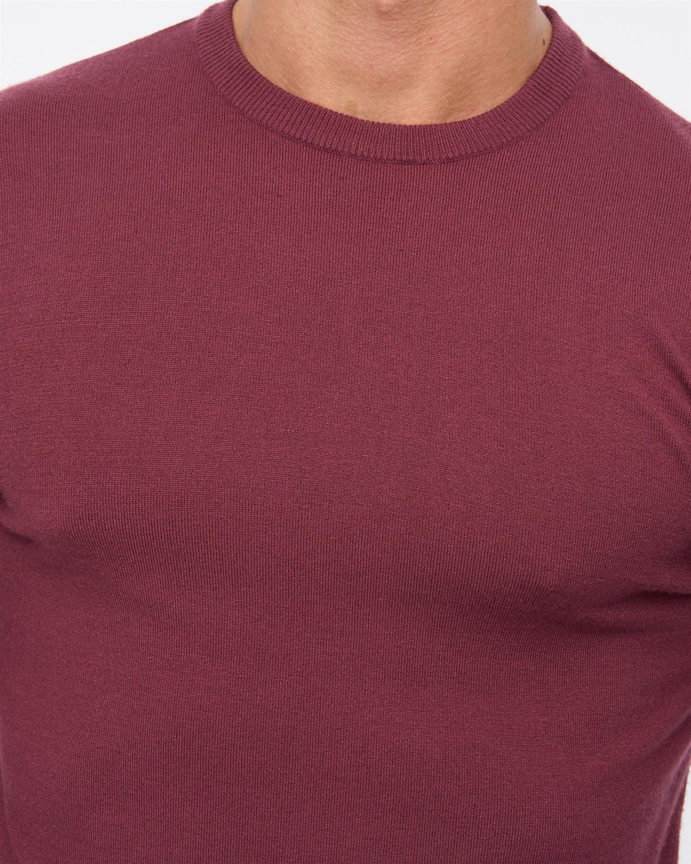 Mens Consenza Crew Knit Raisin