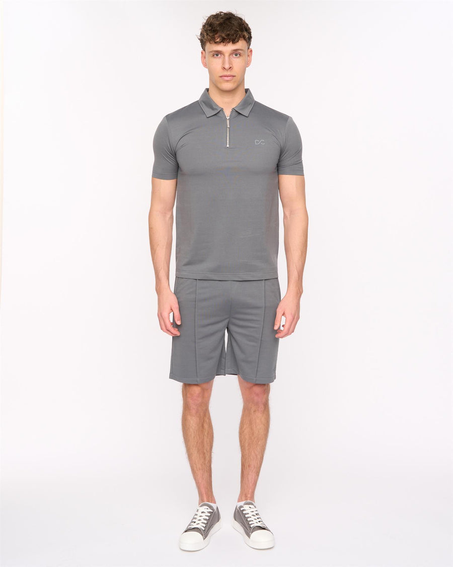 Mens Medford Polo & Shorts Set Grey