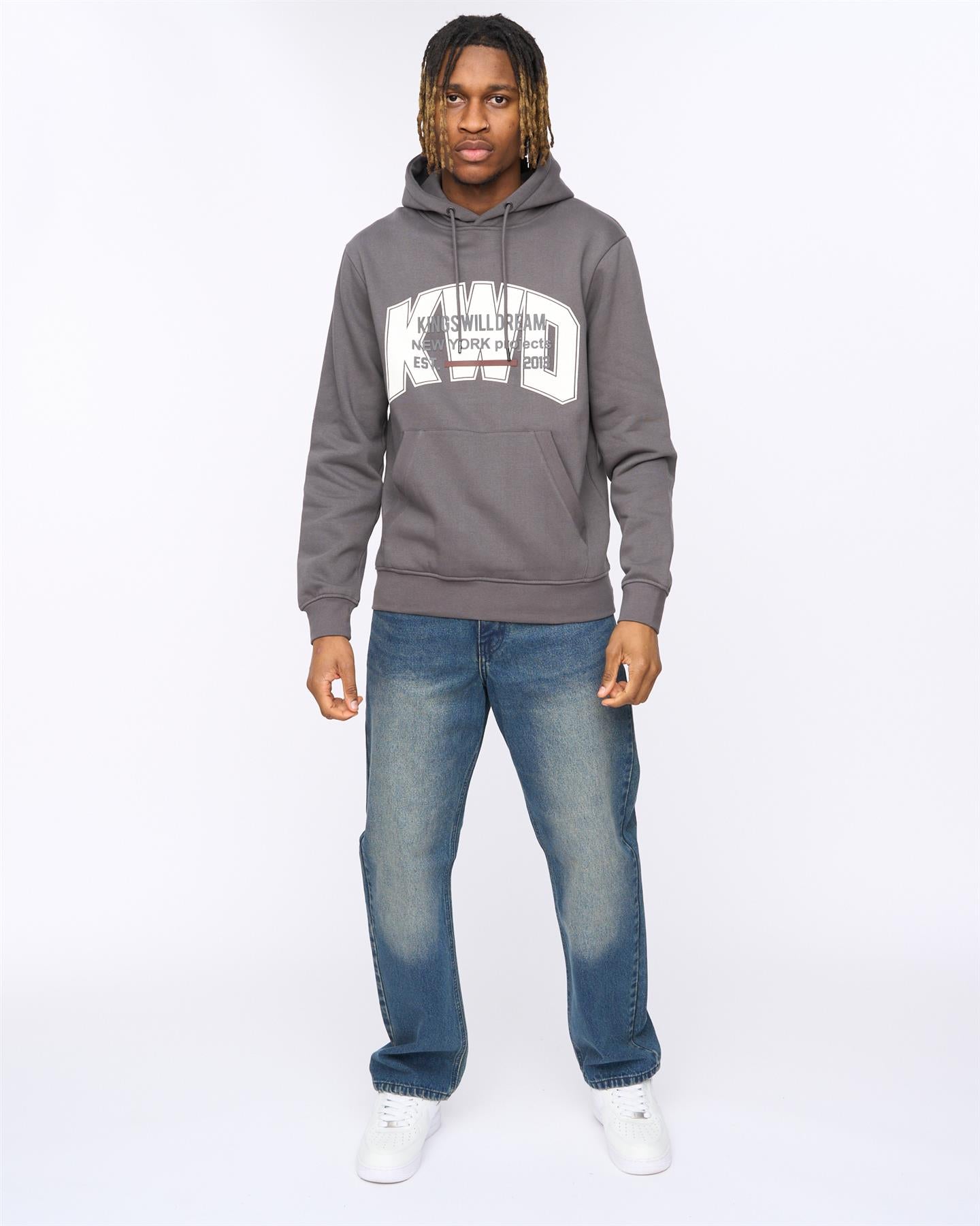Mens Typeover Hoodie Asphalt