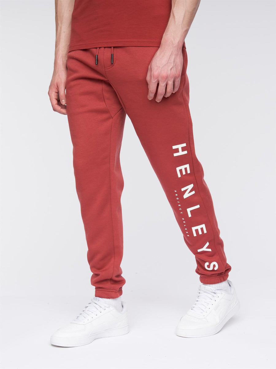 Mens Classhen Joggers Deep Red